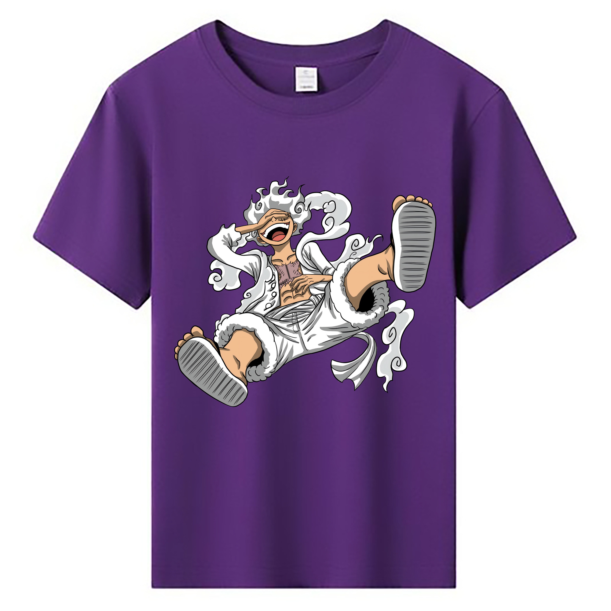 ワンピース モンキー・D・ルフィ ONE PIECE Monkey D. Luffy 綿100％キッズTシャツ（フロントプリント）