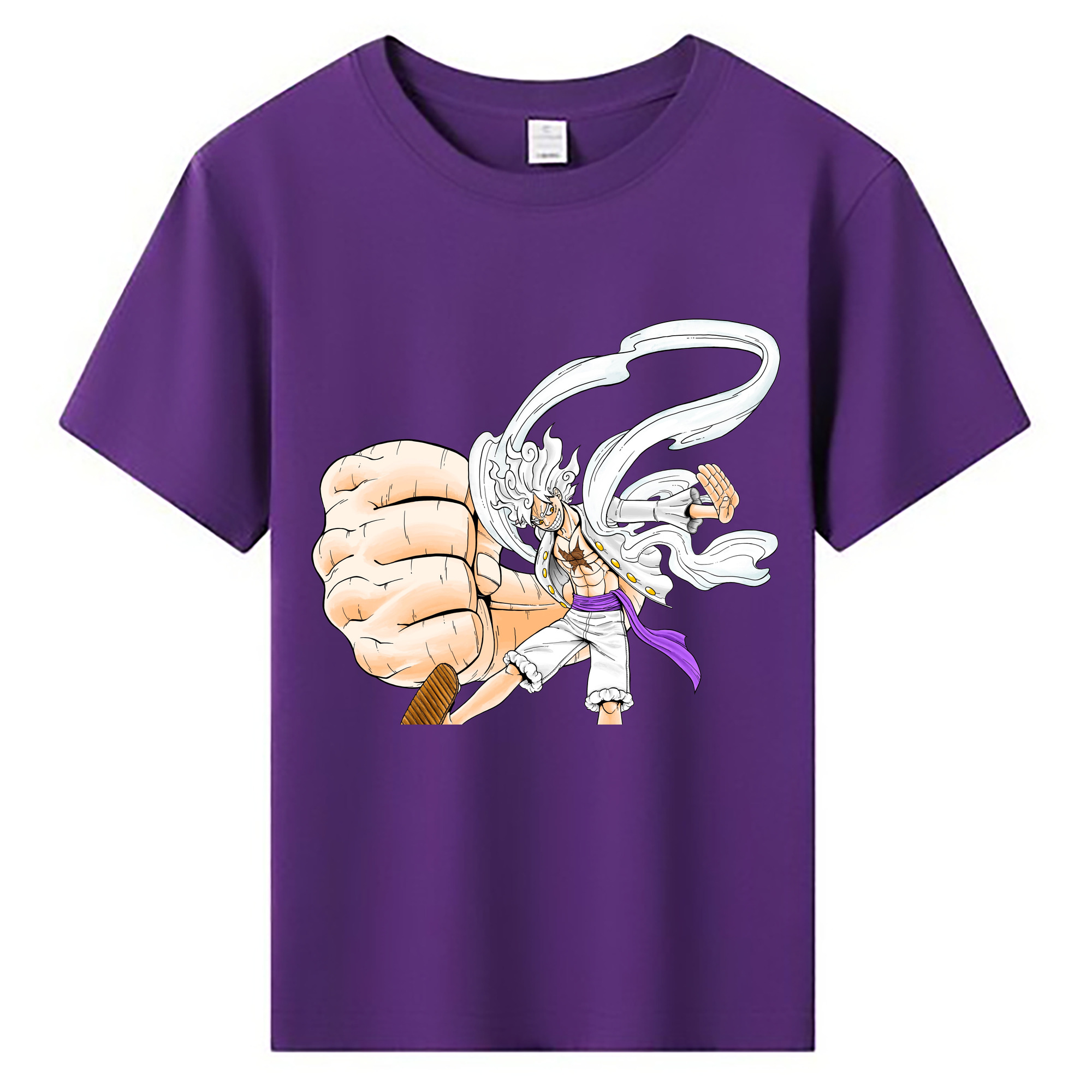 ワンピース モンキー・D・ルフィ ONE PIECE Monkey D. Luffy 綿100％キッズTシャツ（フロントプリント）