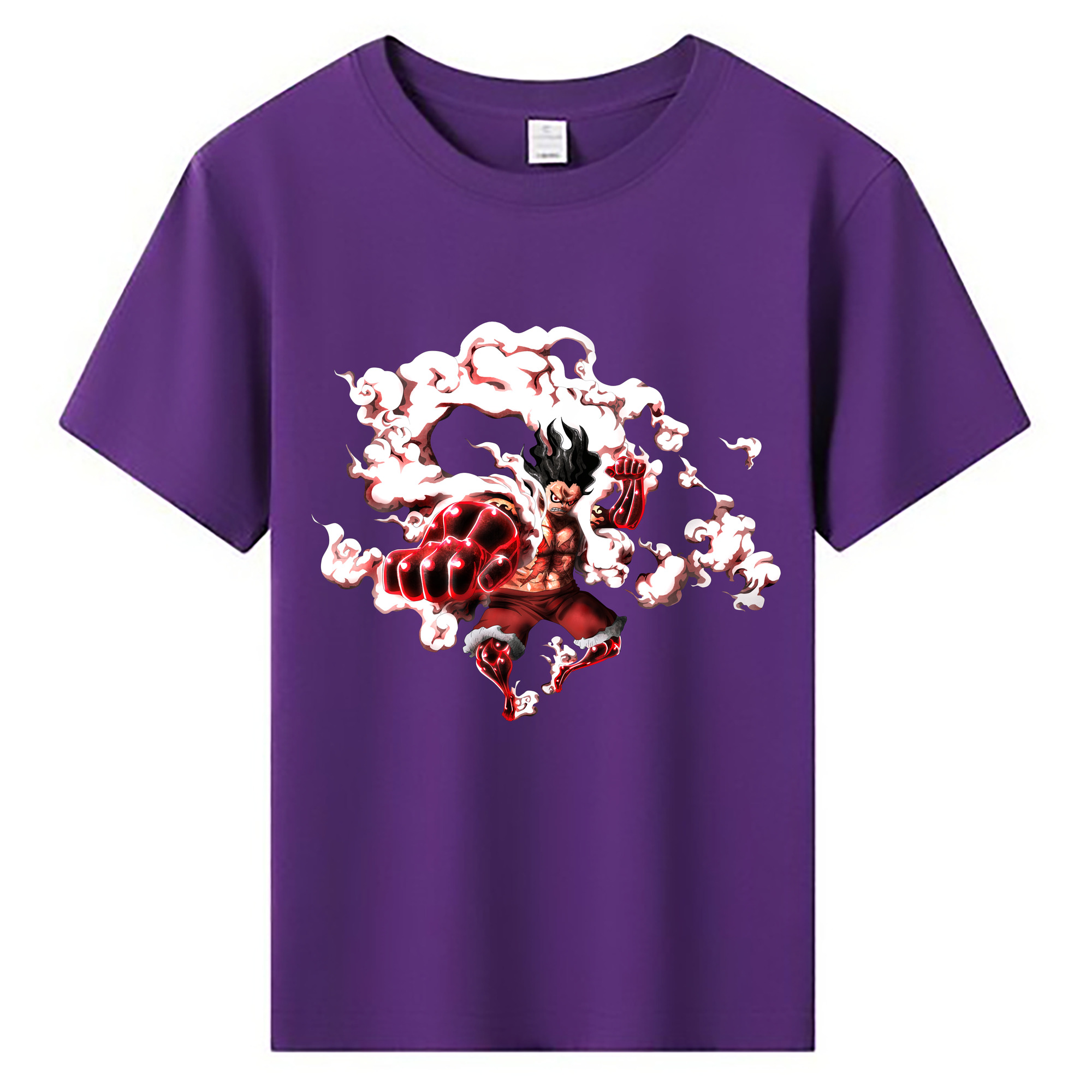 ワンピース モンキー・D・ルフィ ONE PIECE Monkey D. Luffy 綿100％キッズTシャツ（フロントプリント）