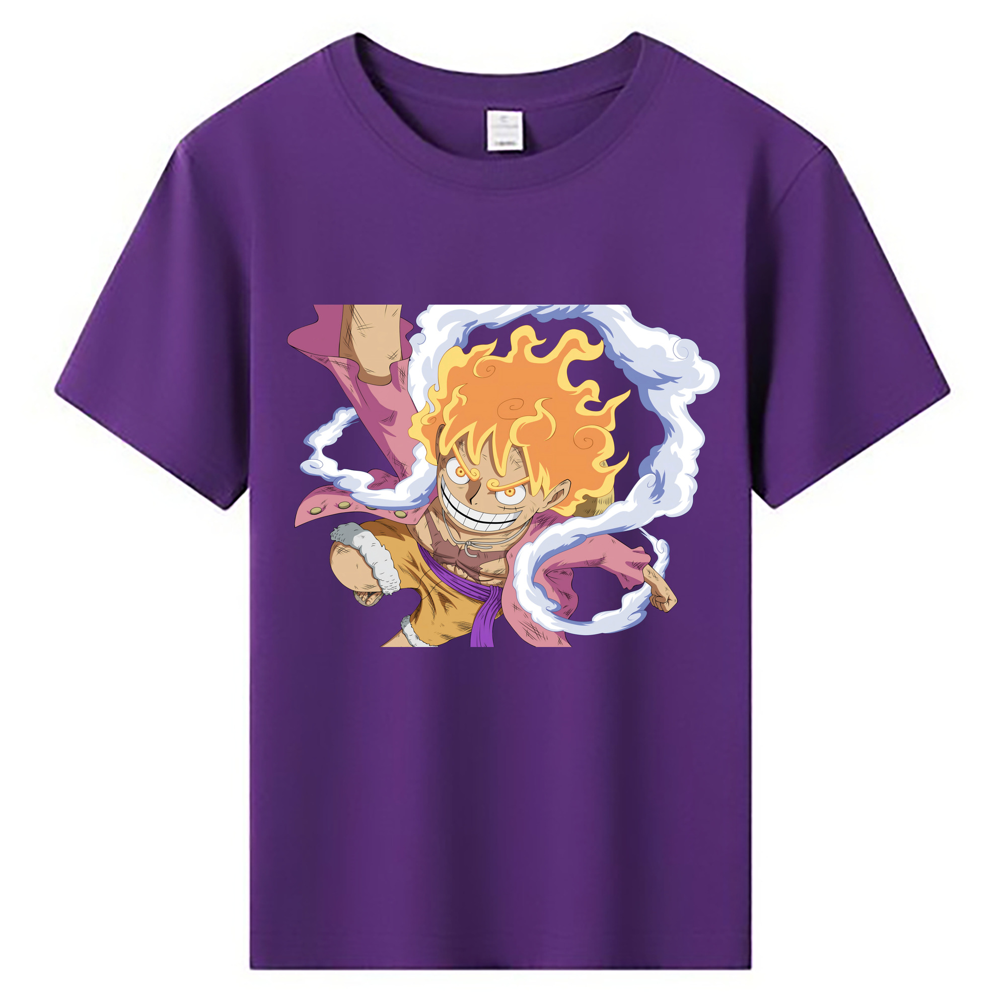 ワンピース モンキー・D・ルフィ ONE PIECE Monkey D. Luffy 綿100％キッズTシャツ（フロントプリント）