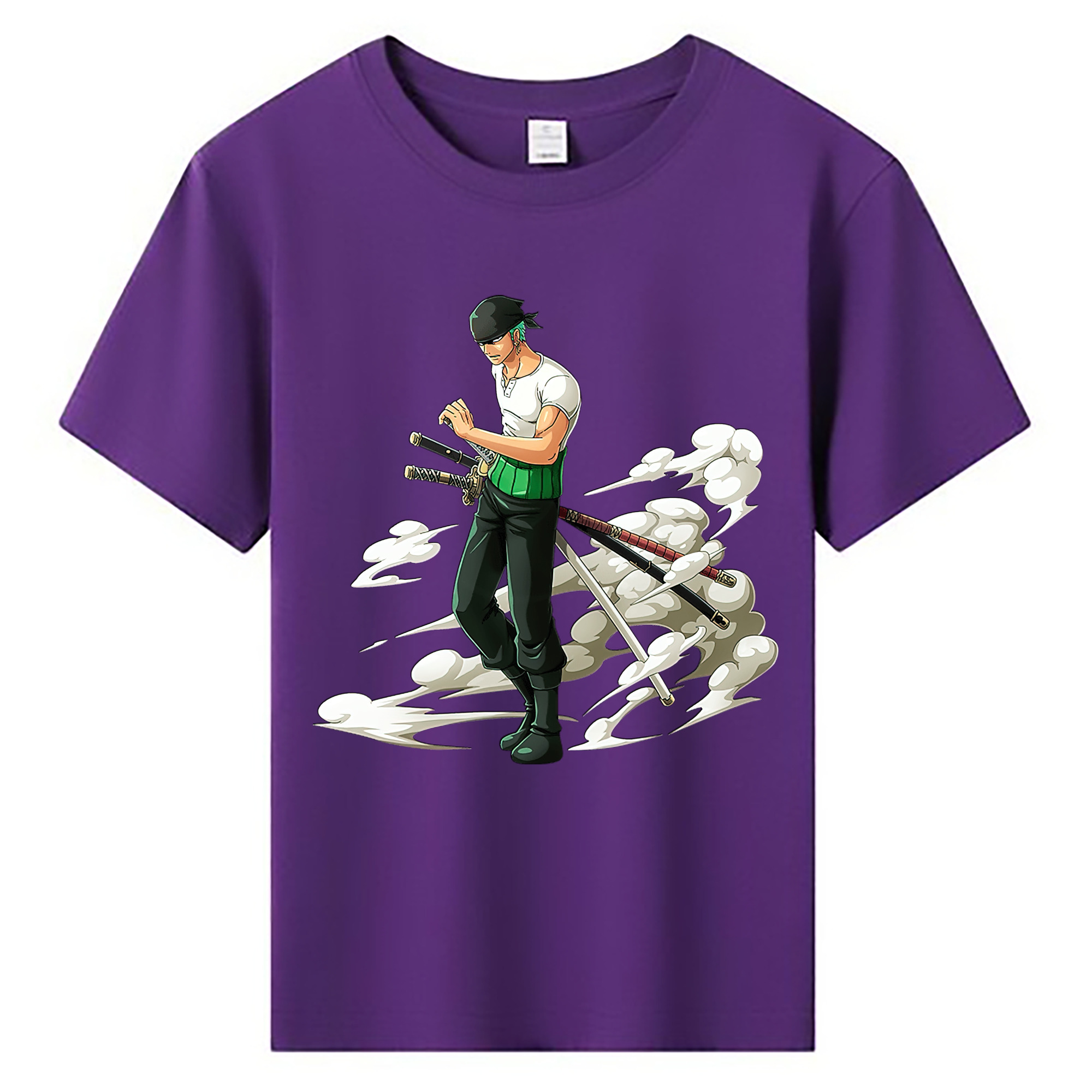 ワンピース ロロノア・ゾロ ONE PIECE Roronoa Zoro 綿100％キッズTシャツ（フロントプリント）