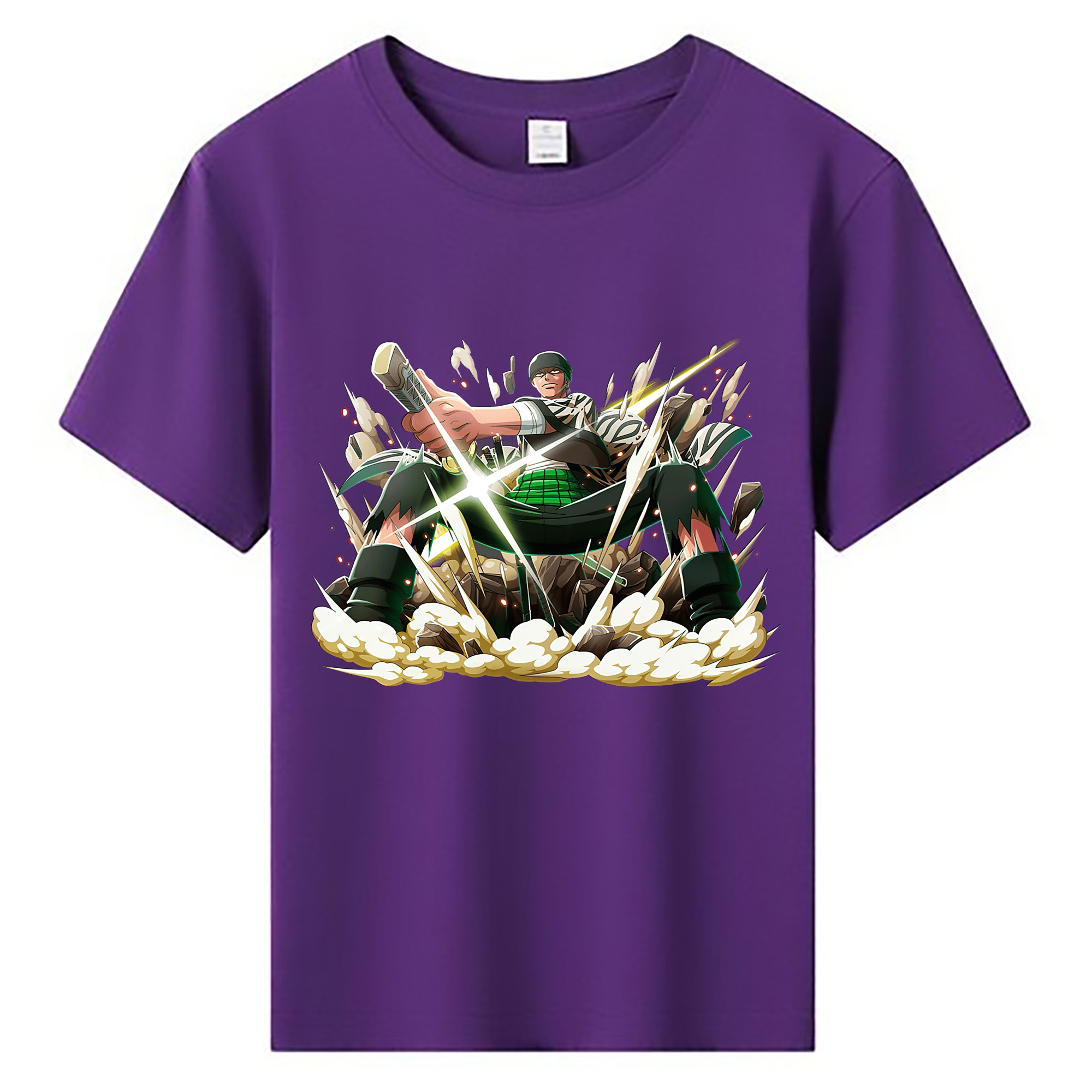 ワンピース ロロノア・ゾロ ONE PIECE Roronoa Zoro 綿100％キッズTシャツ（フロントプリント）