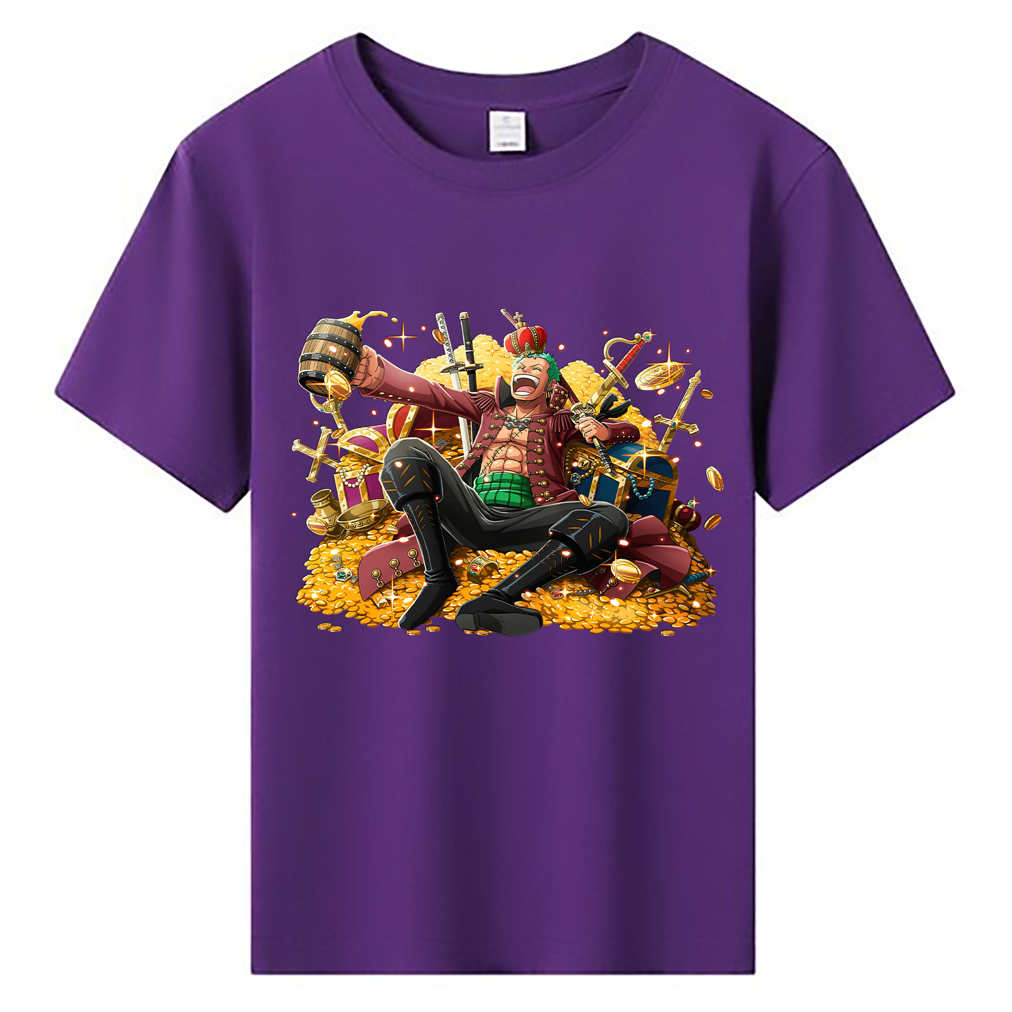 ワンピース ロロノア・ゾロ ONE PIECE Roronoa Zoro 綿100％キッズTシャツ（フロントプリント）