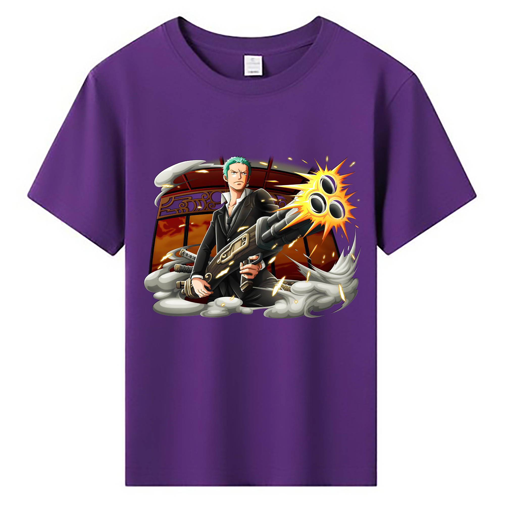 ワンピース ロロノア・ゾロ ONE PIECE Roronoa Zoro 綿100％キッズTシャツ（フロントプリント）
