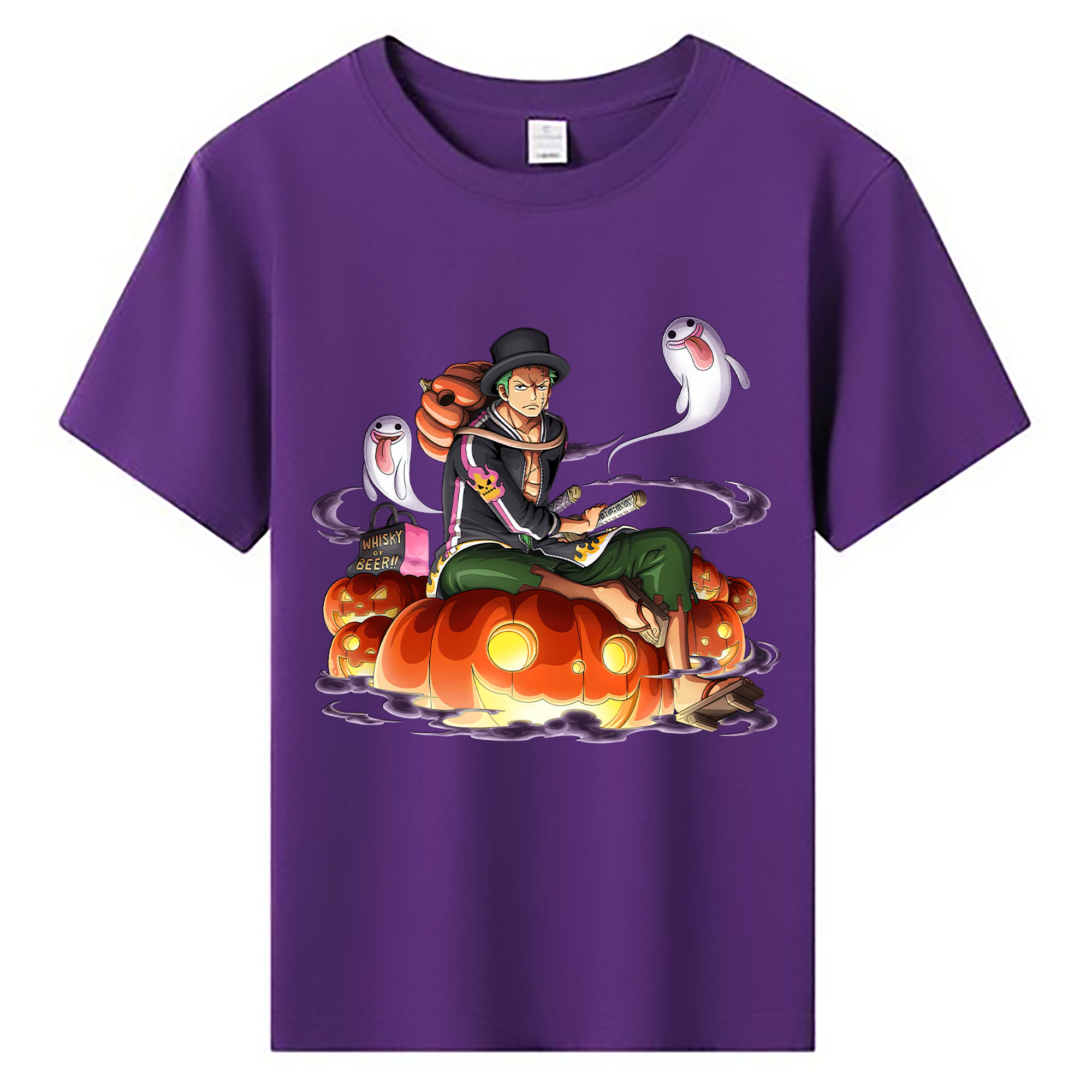 ワンピース ロロノア・ゾロ ONE PIECE Roronoa Zoro 綿100％キッズTシャツ（フロントプリント）