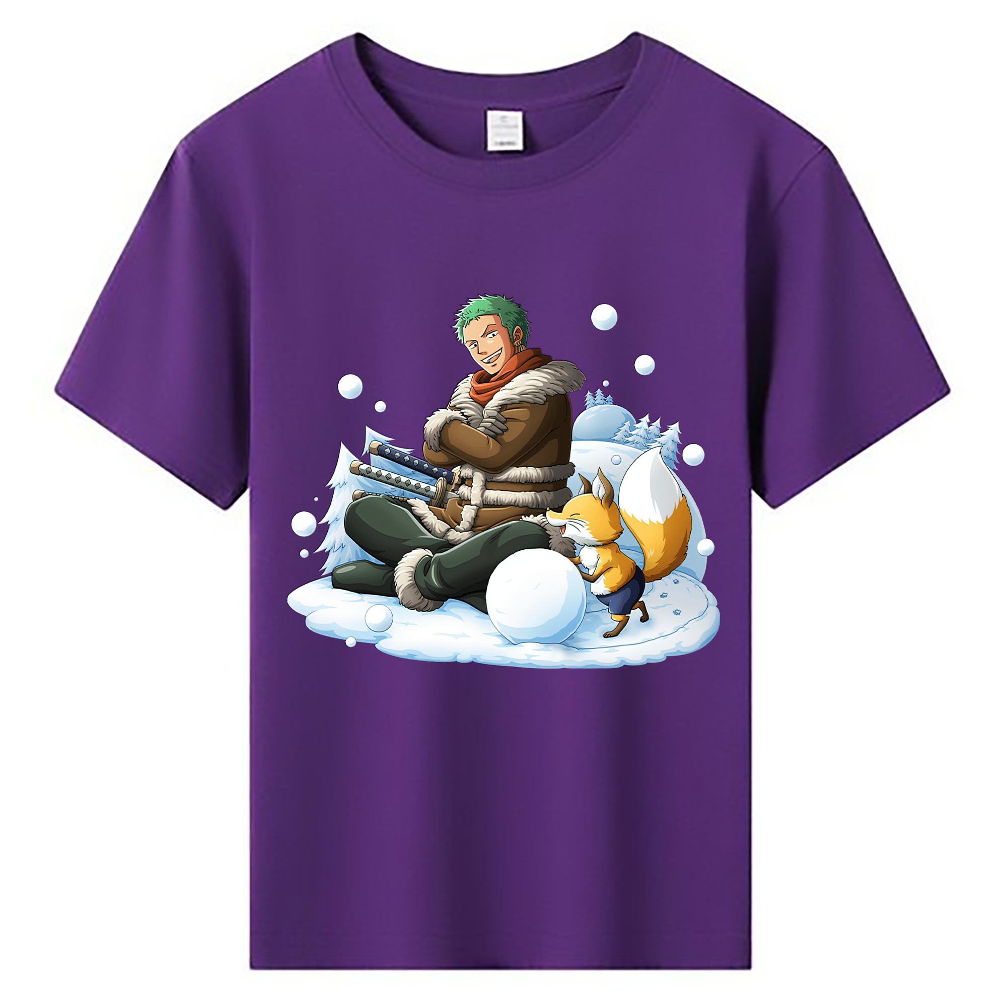 ワンピース ロロノア・ゾロ ONE PIECE Roronoa Zoro 綿100％キッズTシャツ（フロントプリント）