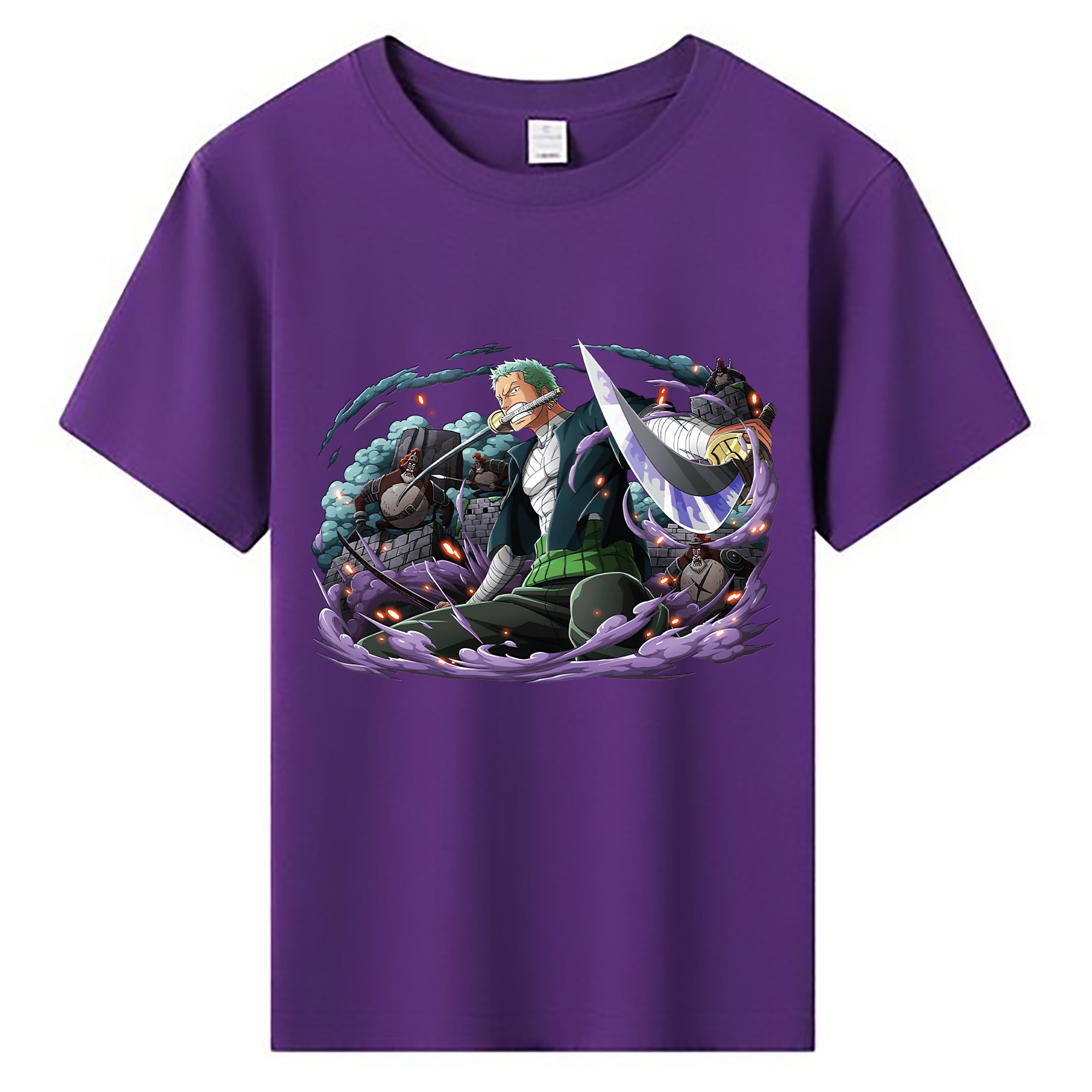 ワンピース ロロノア・ゾロ ONE PIECE Roronoa Zoro 綿100％キッズTシャツ（フロントプリント）
