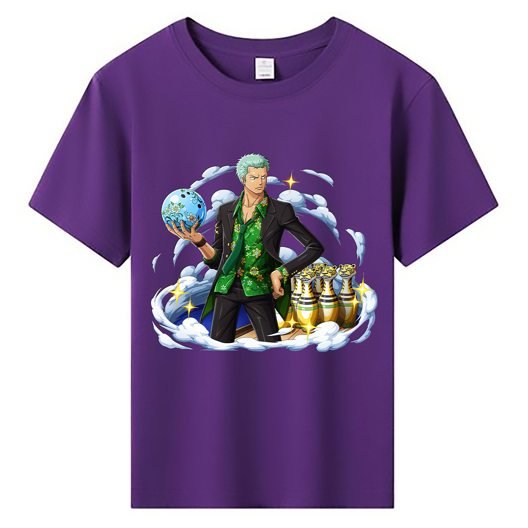 ワンピース ロロノア・ゾロ ONE PIECE Roronoa Zoro 綿100％キッズTシャツ（フロントプリント）
