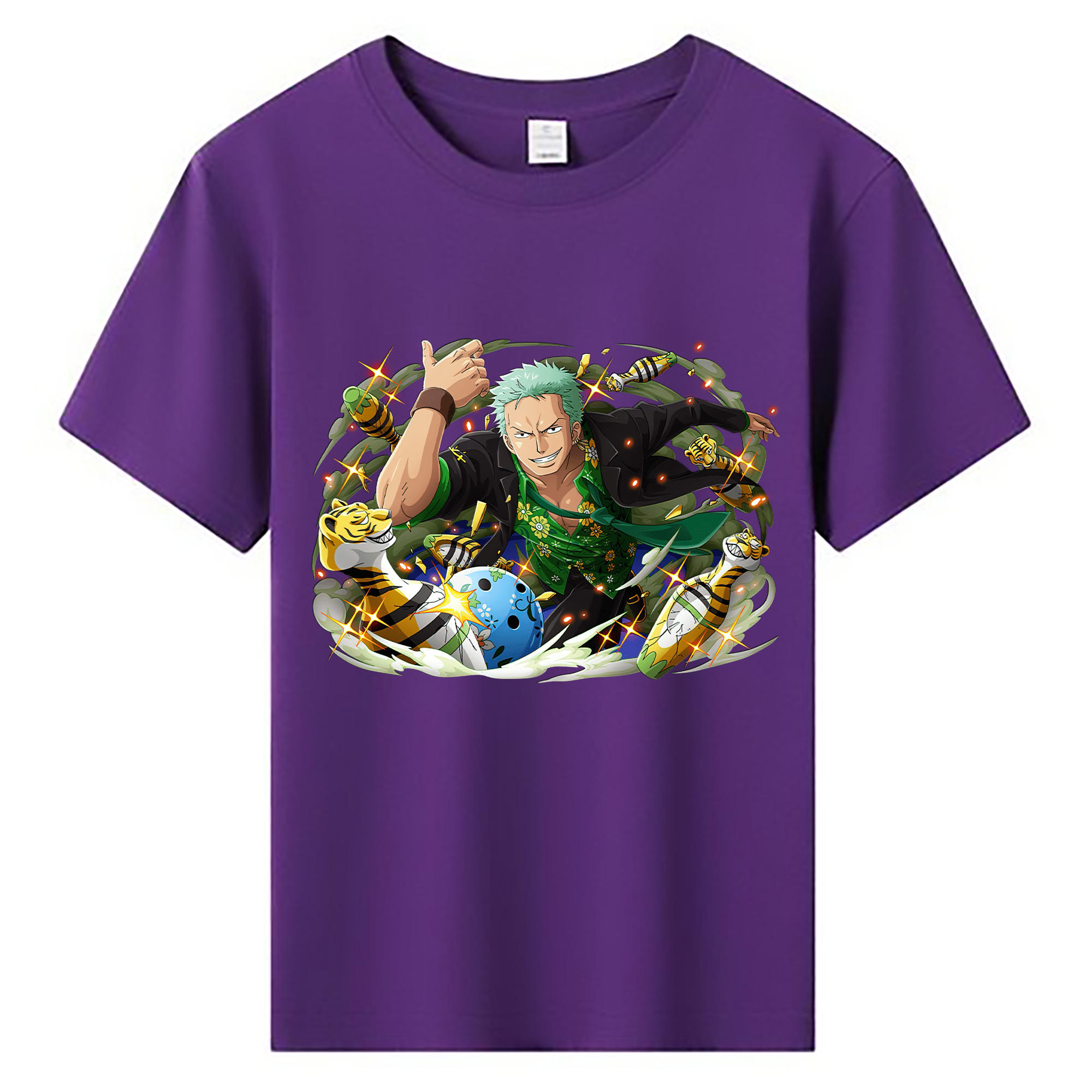 ワンピース ロロノア・ゾロ ONE PIECE Roronoa Zoro 綿100％キッズTシャツ（フロントプリント）