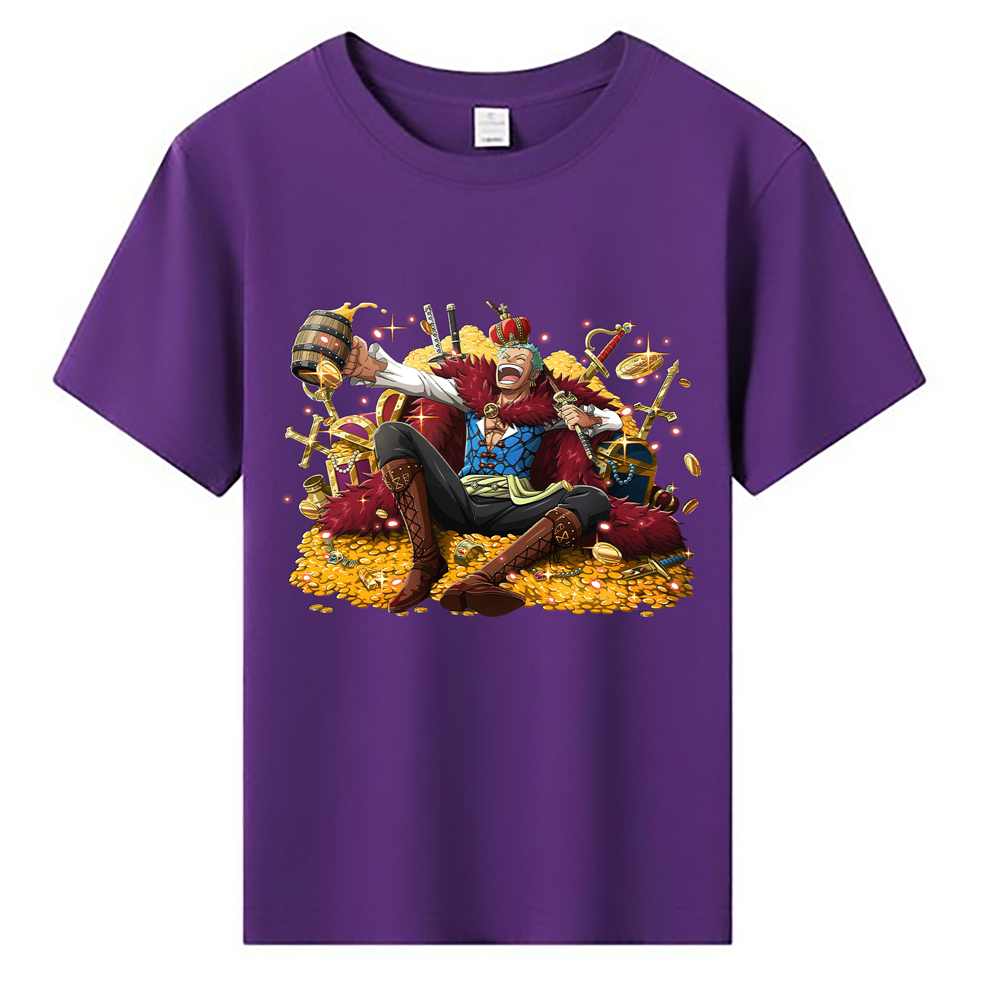 ワンピース ロロノア・ゾロ ONE PIECE Roronoa Zoro 綿100％キッズTシャツ（フロントプリント）