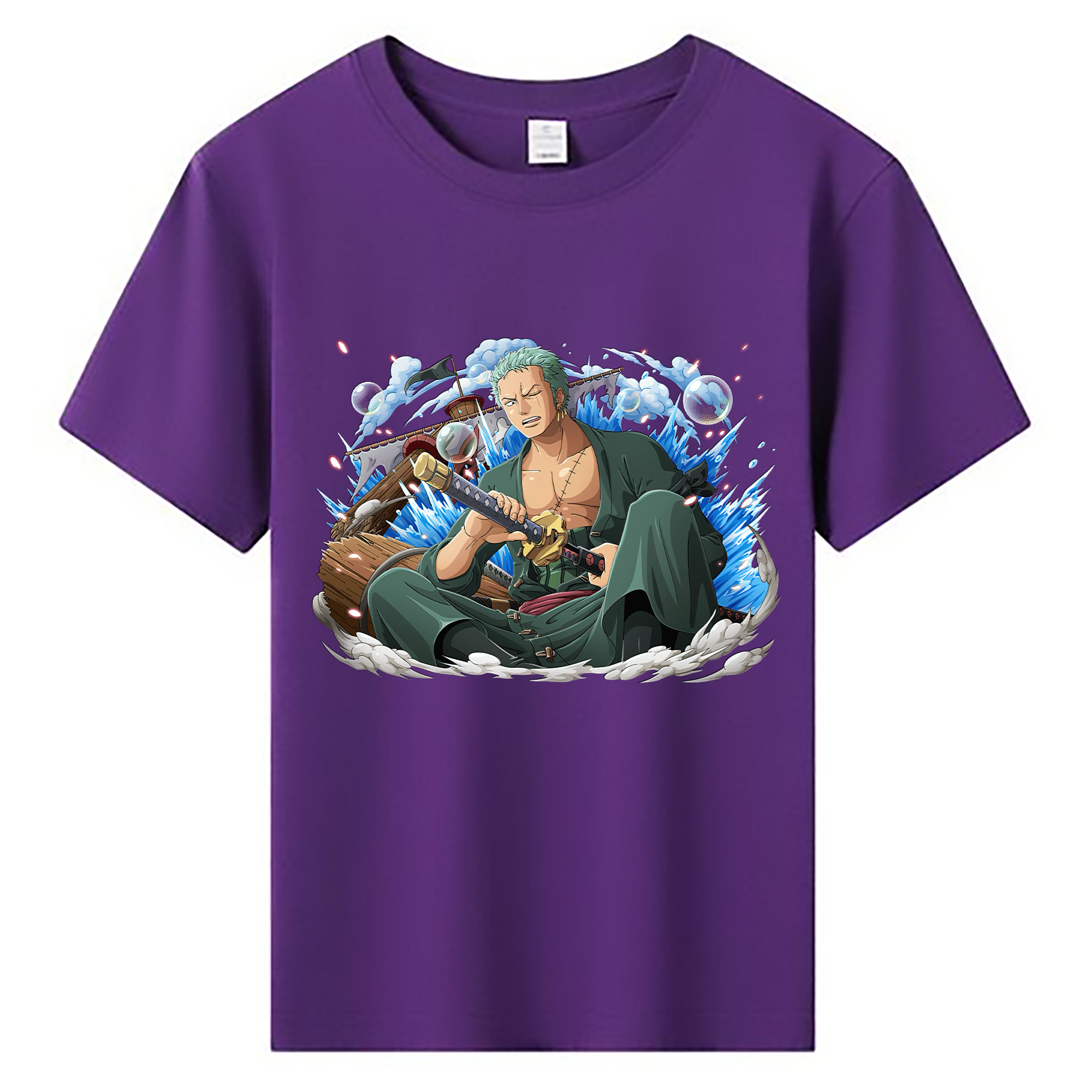 ワンピース ロロノア・ゾロ ONE PIECE Roronoa Zoro 綿100％キッズTシャツ（フロントプリント）