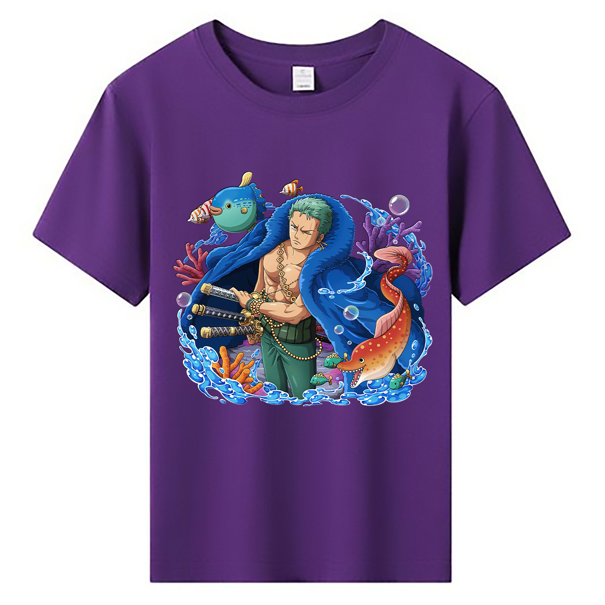 ワンピース ロロノア・ゾロ ONE PIECE Roronoa Zoro 綿100％キッズTシャツ（フロントプリント）