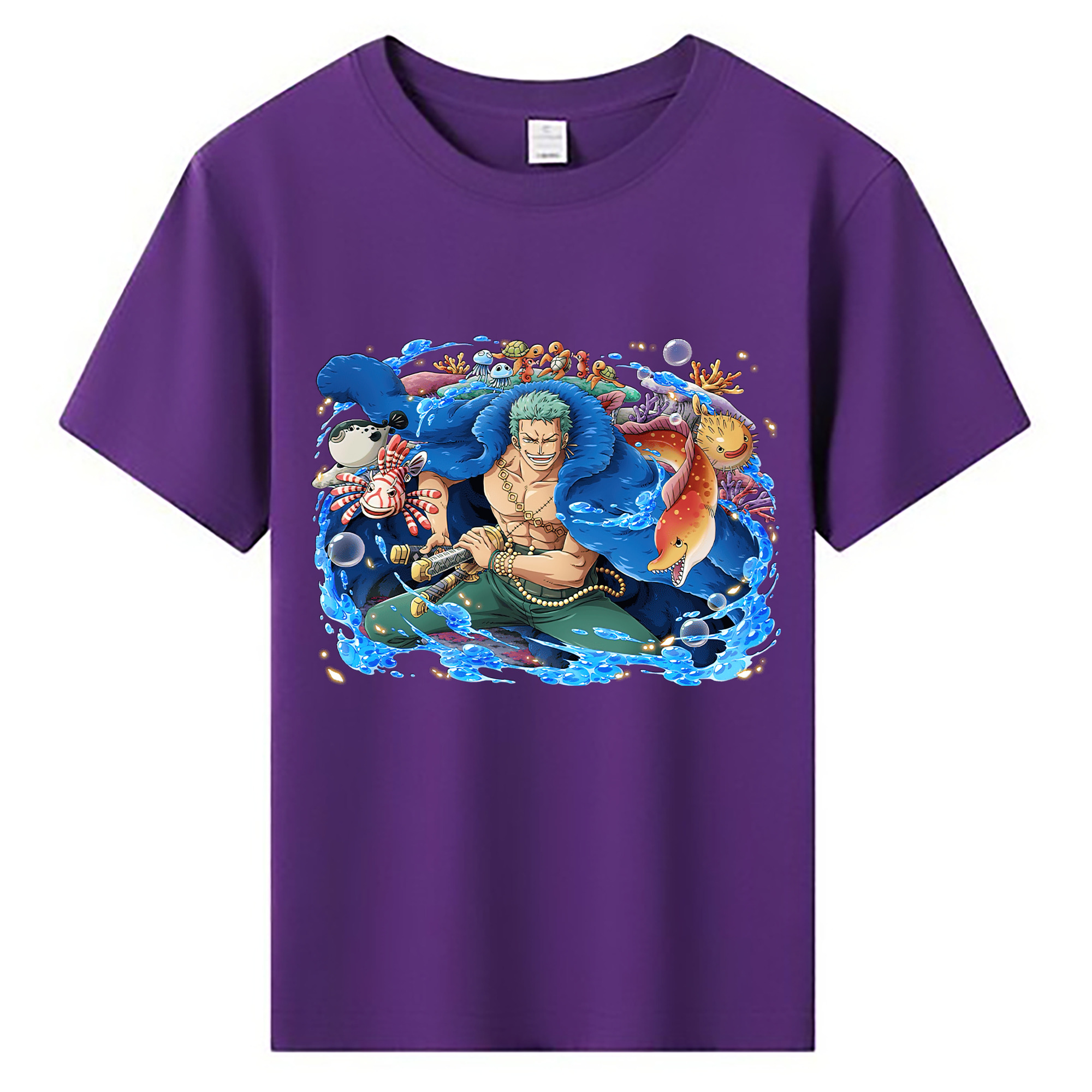 ワンピース ロロノア・ゾロ ONE PIECE Roronoa Zoro 綿100％キッズTシャツ（フロントプリント）