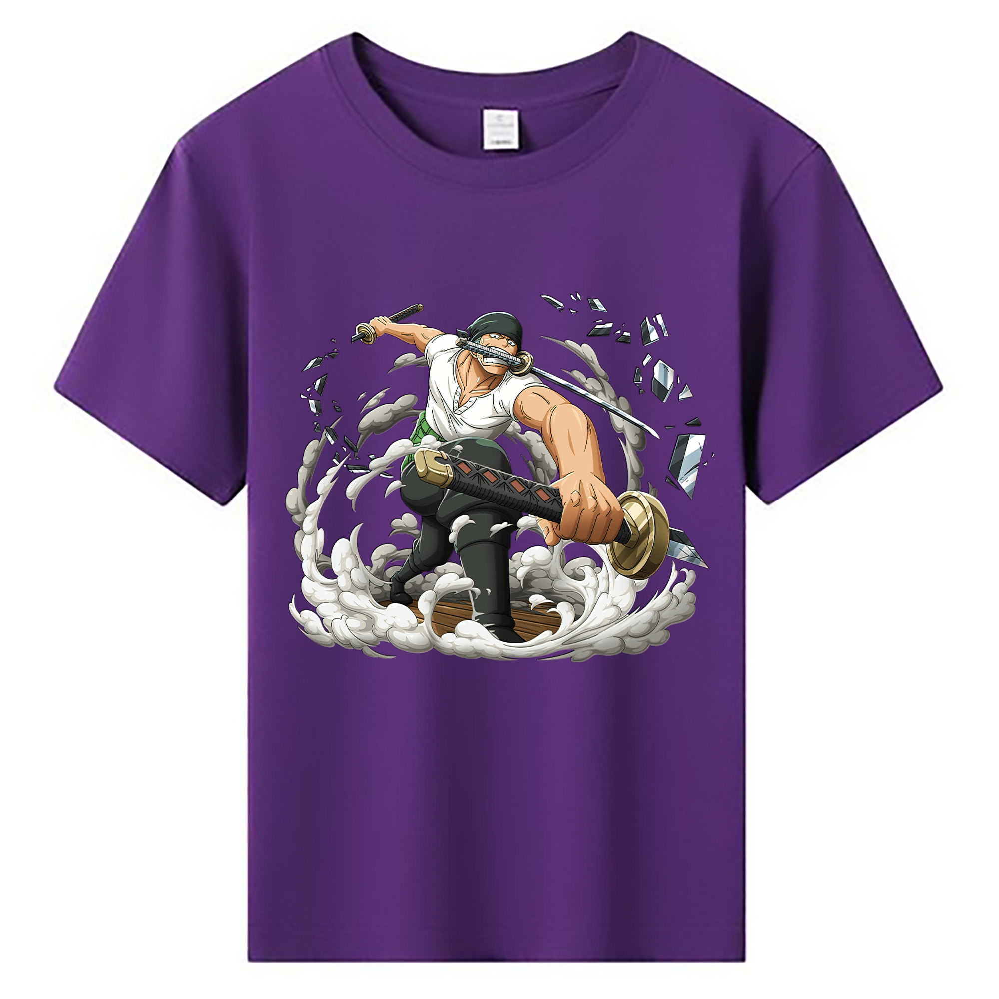 ワンピース ロロノア・ゾロ ONE PIECE Roronoa Zoro 綿100％キッズTシャツ（フロントプリント）