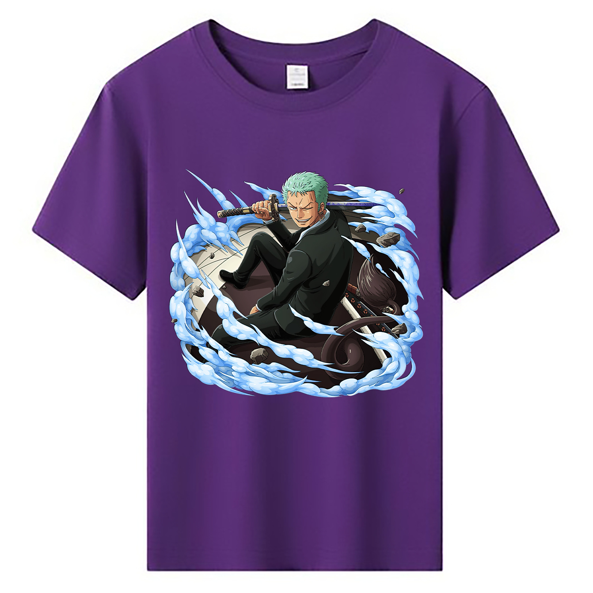 ワンピース ロロノア・ゾロ ONE PIECE Roronoa Zoro 綿100％キッズTシャツ（フロントプリント）
