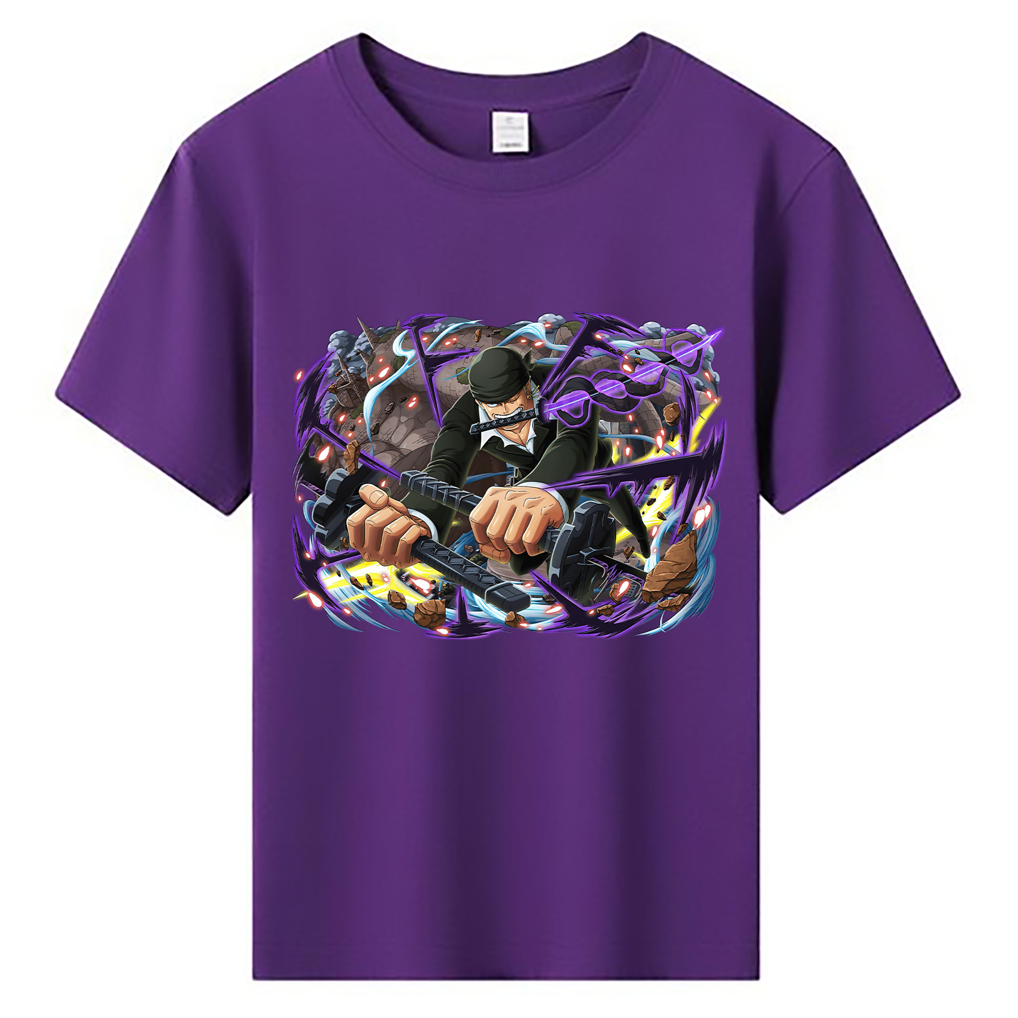 ワンピース ロロノア・ゾロ ONE PIECE Roronoa Zoro 綿100％キッズTシャツ（フロントプリント）