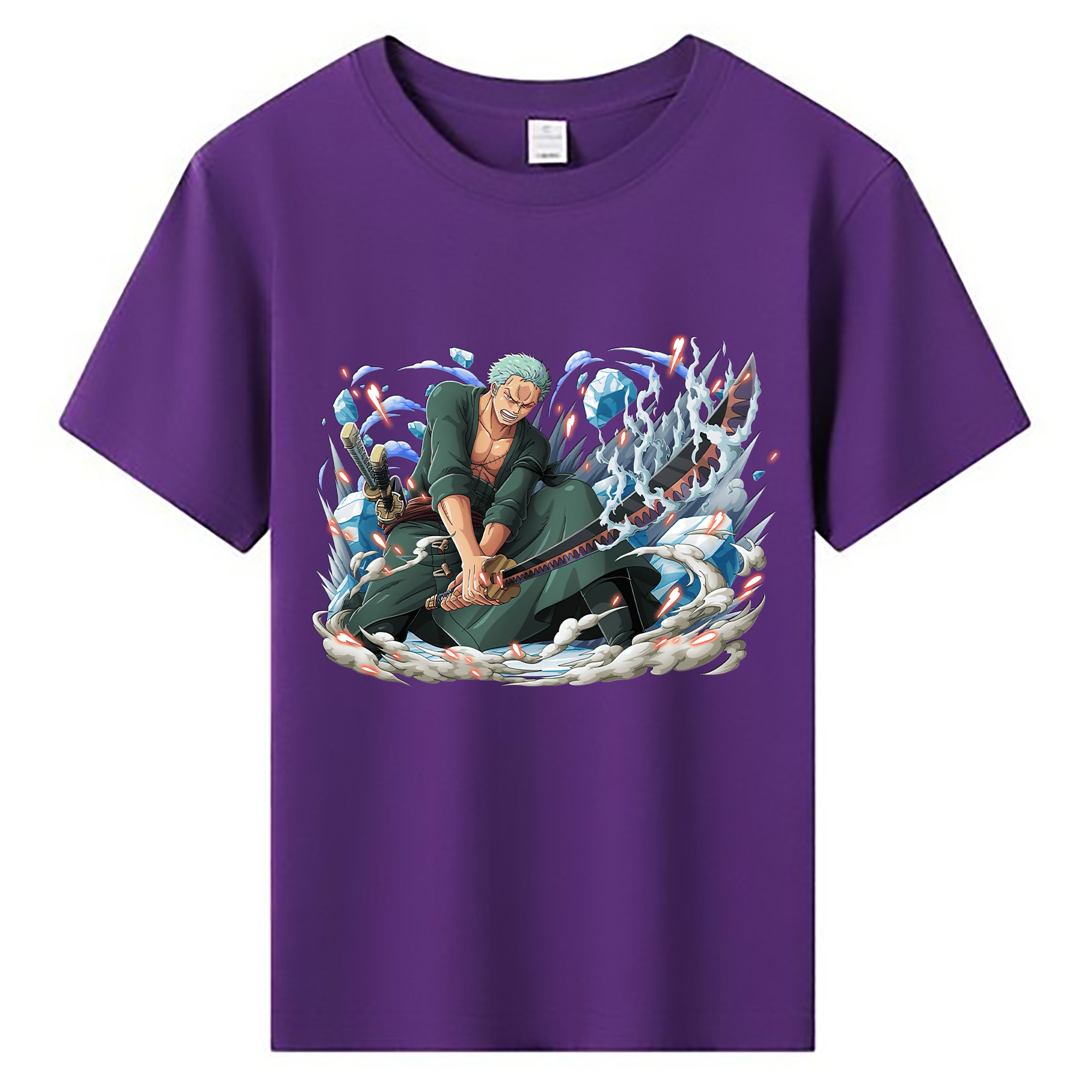 ワンピース ロロノア・ゾロ ONE PIECE Roronoa Zoro 綿100％キッズTシャツ（フロントプリント）