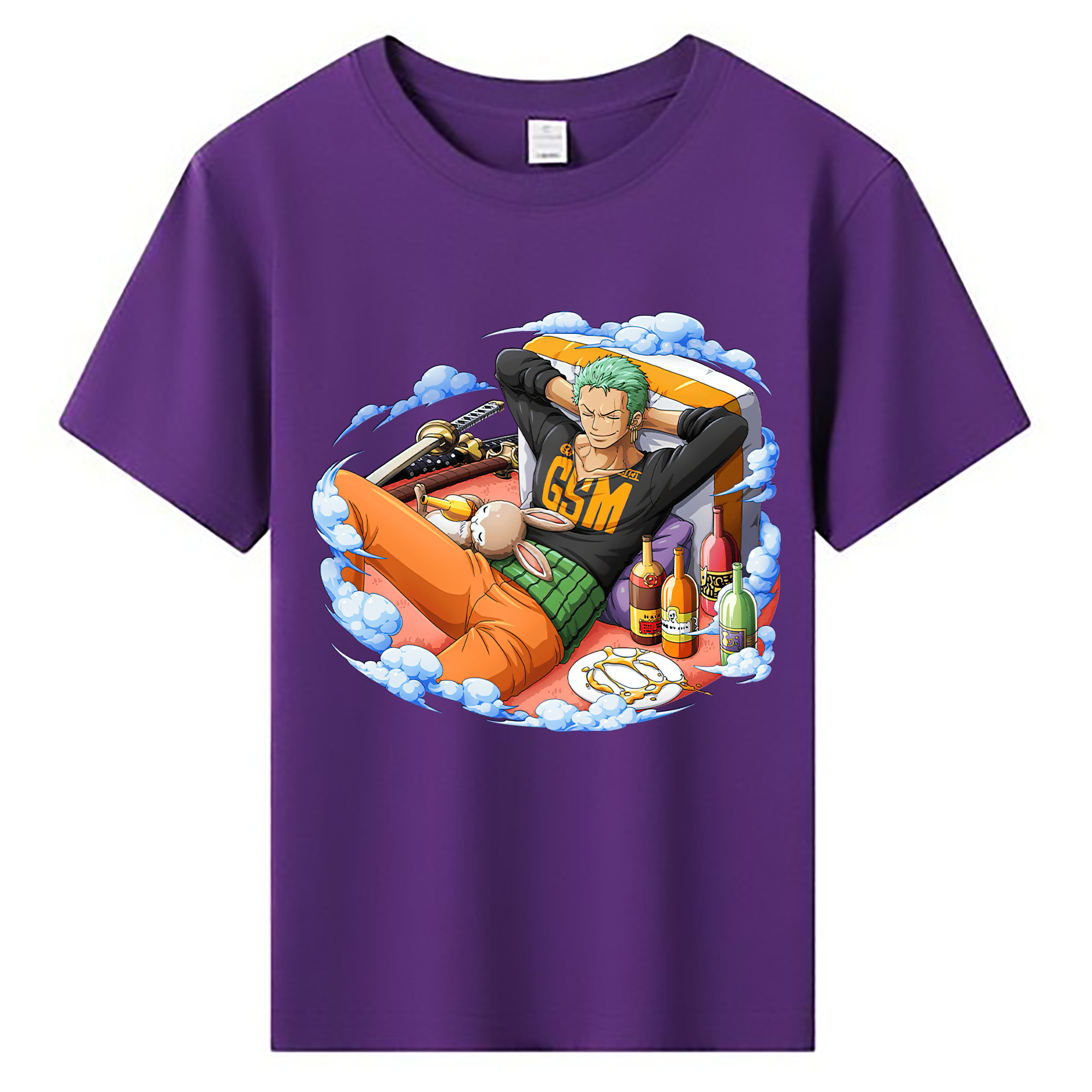 ワンピース ロロノア・ゾロ ONE PIECE Roronoa Zoro 綿100％キッズTシャツ（フロントプリント）