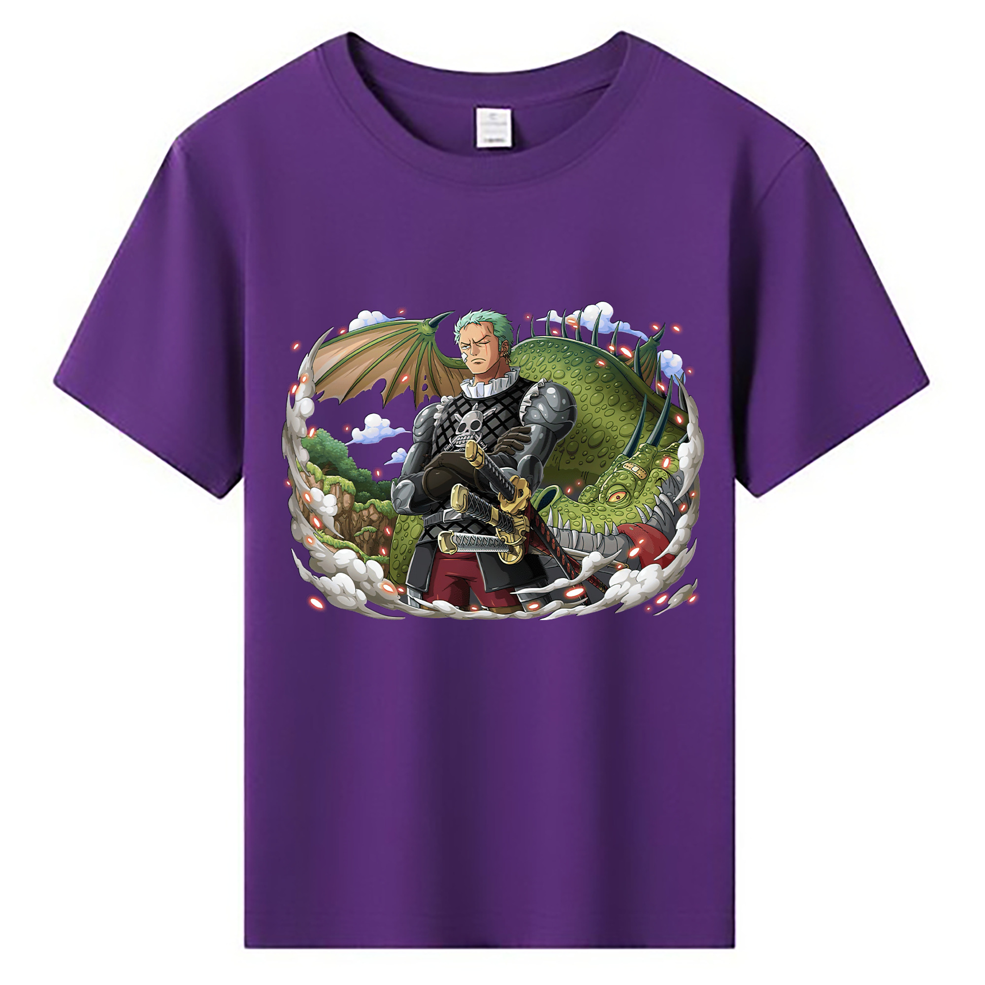 ワンピース ロロノア・ゾロ ONE PIECE Roronoa Zoro 綿100％キッズTシャツ（フロントプリント）