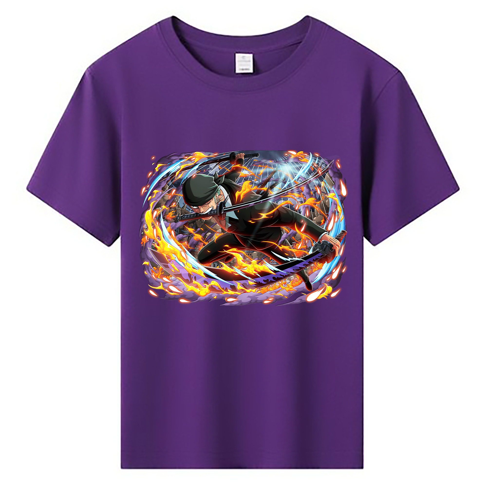 ワンピース ロロノア・ゾロ ONE PIECE Roronoa Zoro 綿100％キッズTシャツ（フロントプリント）