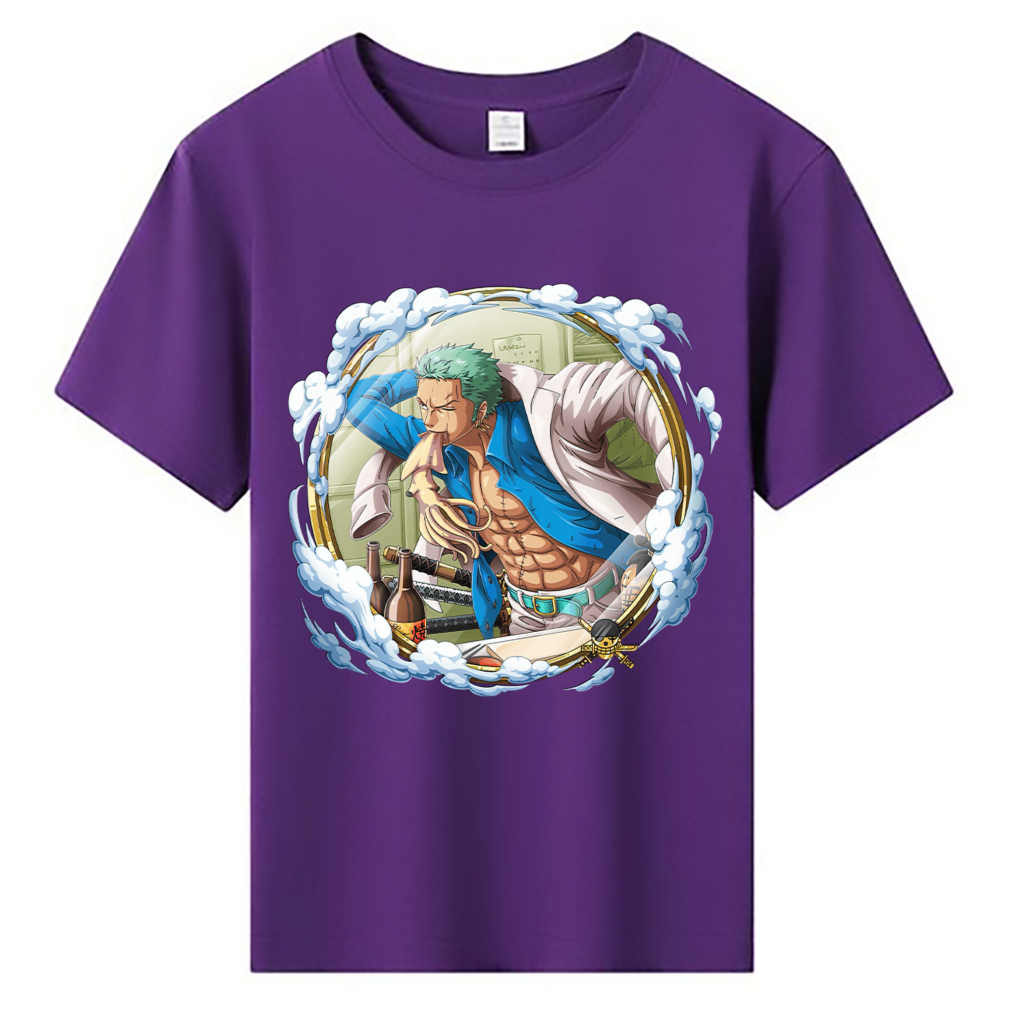 ワンピース ロロノア・ゾロ ONE PIECE Roronoa Zoro 綿100％キッズTシャツ（フロントプリント）