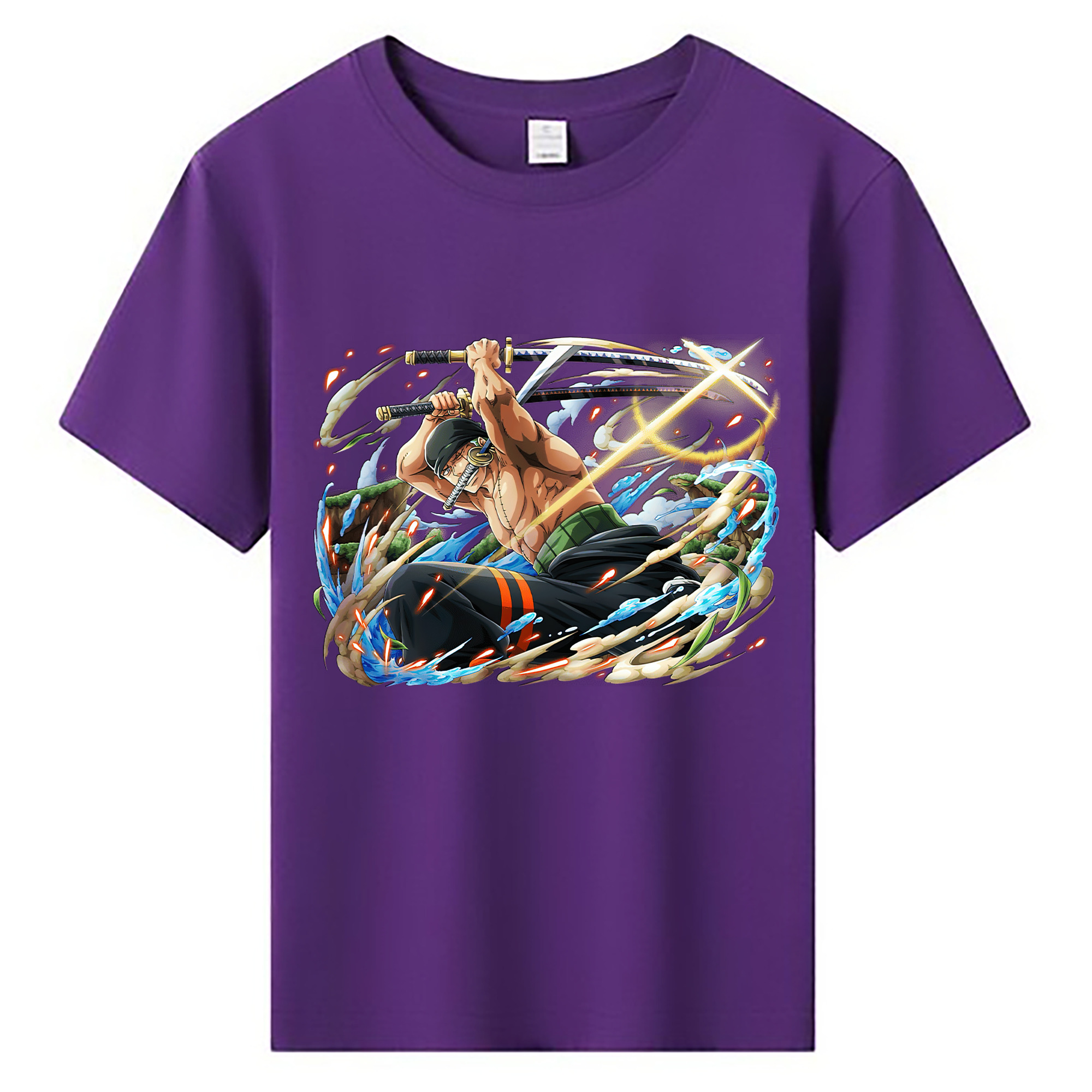 ワンピース ロロノア・ゾロ ONE PIECE Roronoa Zoro 綿100％キッズTシャツ（フロントプリント）