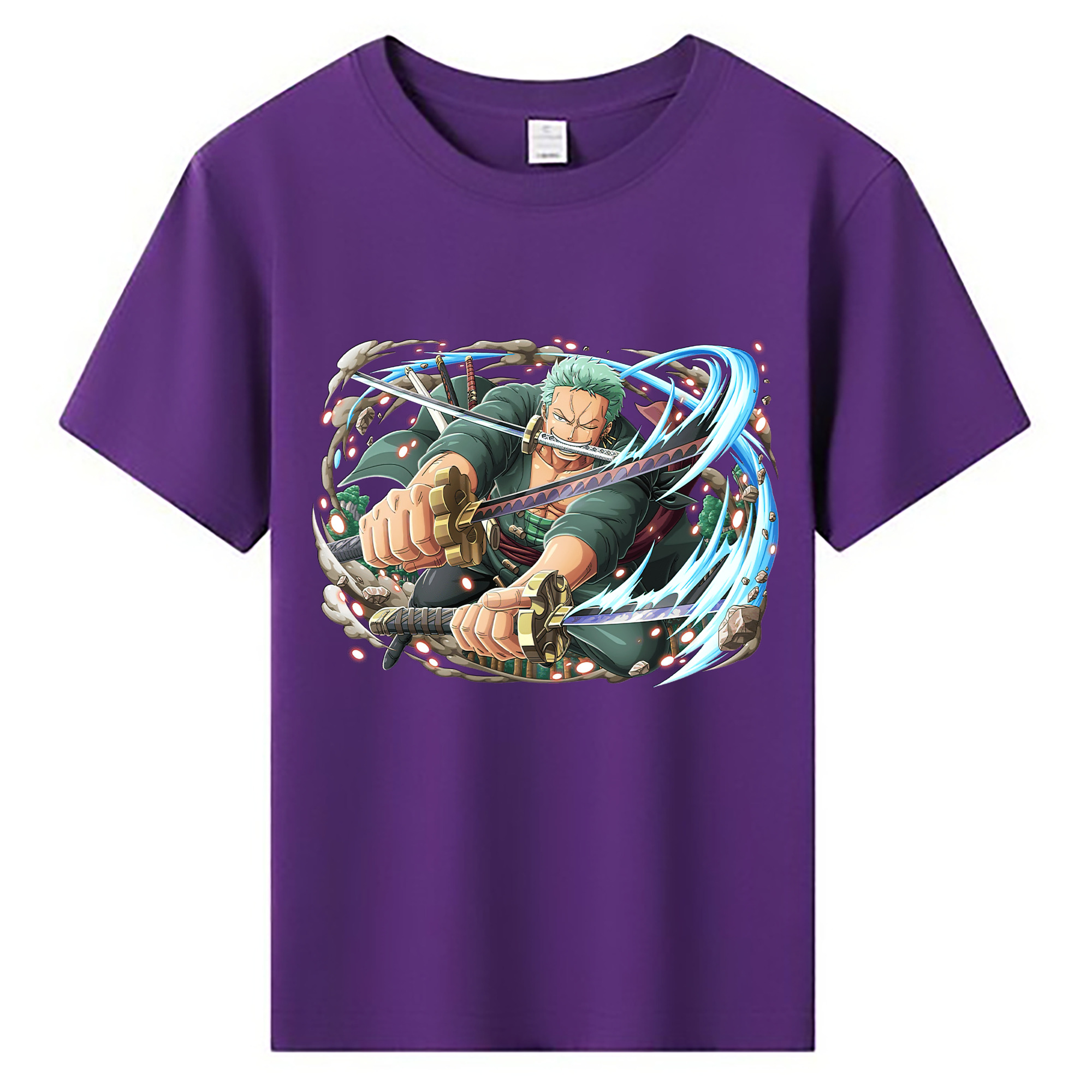 ワンピース ロロノア・ゾロ ONE PIECE Roronoa Zoro 綿100％キッズTシャツ（フロントプリント）