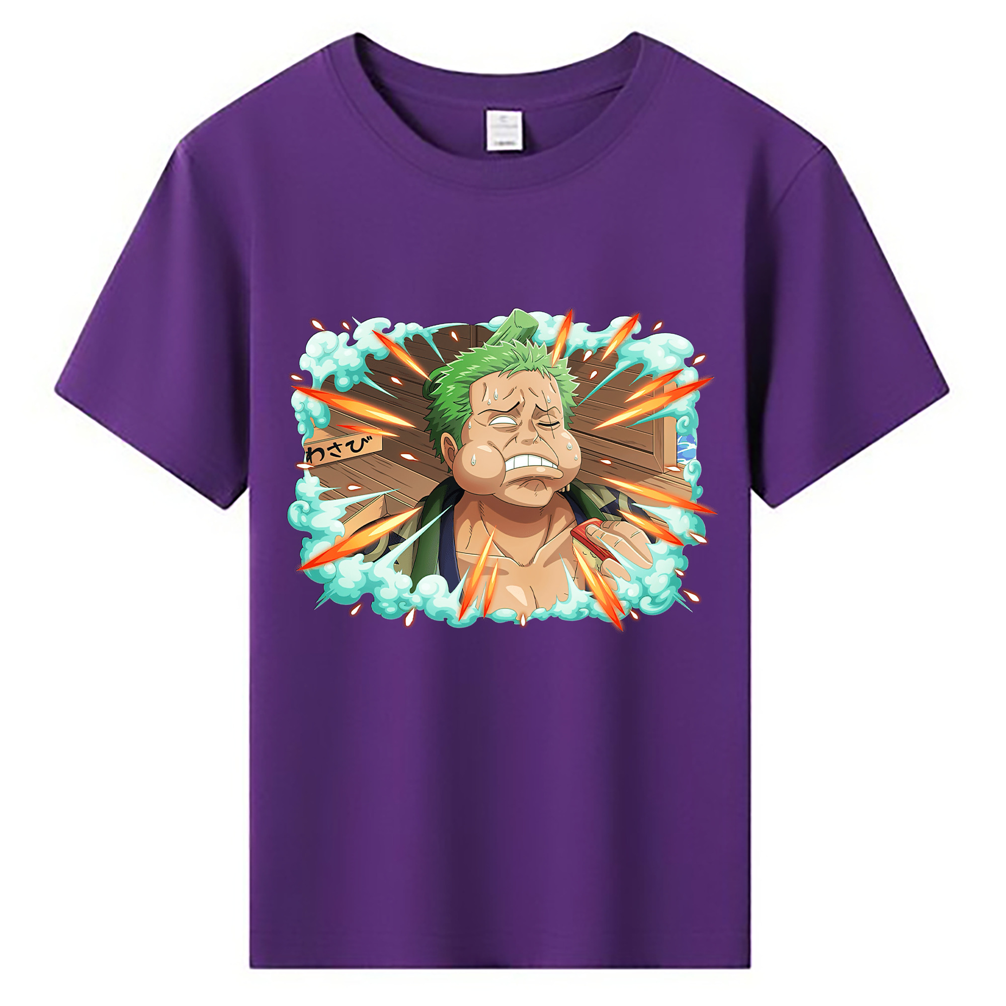 ワンピース ロロノア・ゾロ ONE PIECE Roronoa Zoro 綿100％キッズTシャツ（フロントプリント）