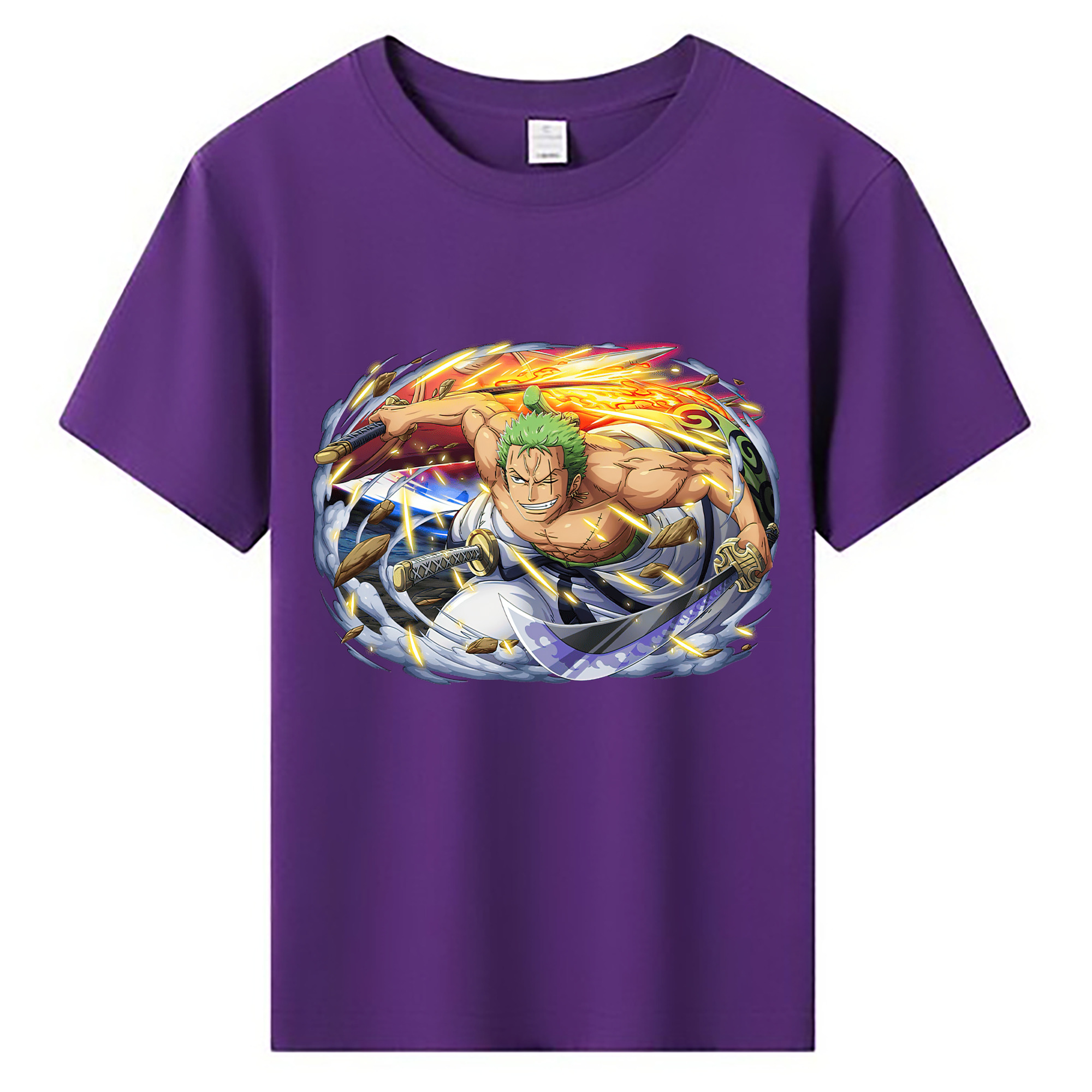 ワンピース ロロノア・ゾロ ONE PIECE Roronoa Zoro 綿100％キッズTシャツ（フロントプリント）