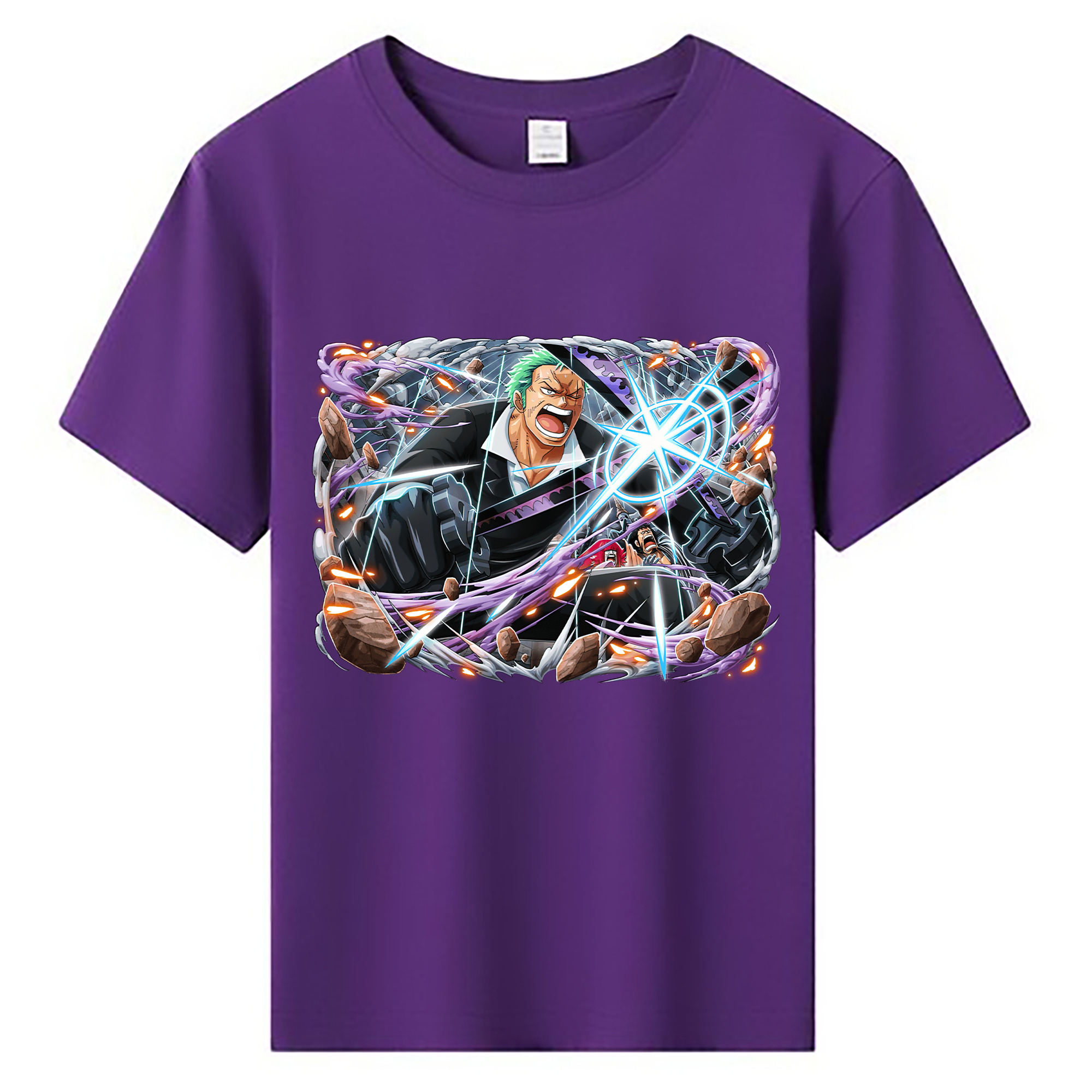 ワンピース ロロノア・ゾロ ONE PIECE Roronoa Zoro 綿100％キッズTシャツ（フロントプリント）