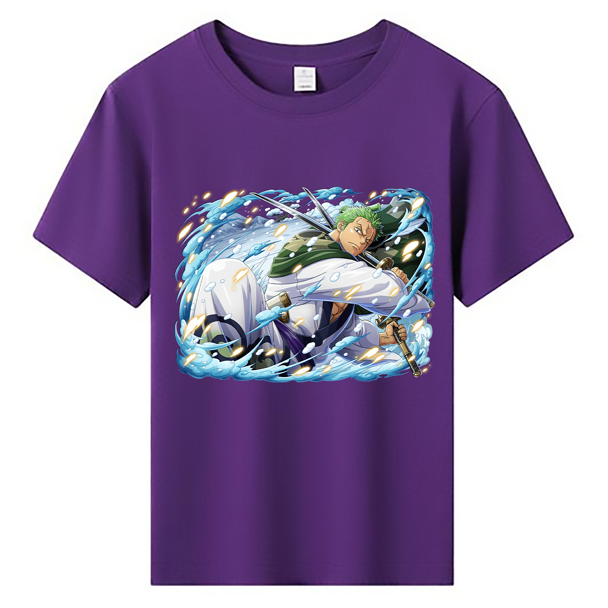 ワンピース ロロノア・ゾロ ONE PIECE Roronoa Zoro 綿100％キッズTシャツ（フロントプリント）