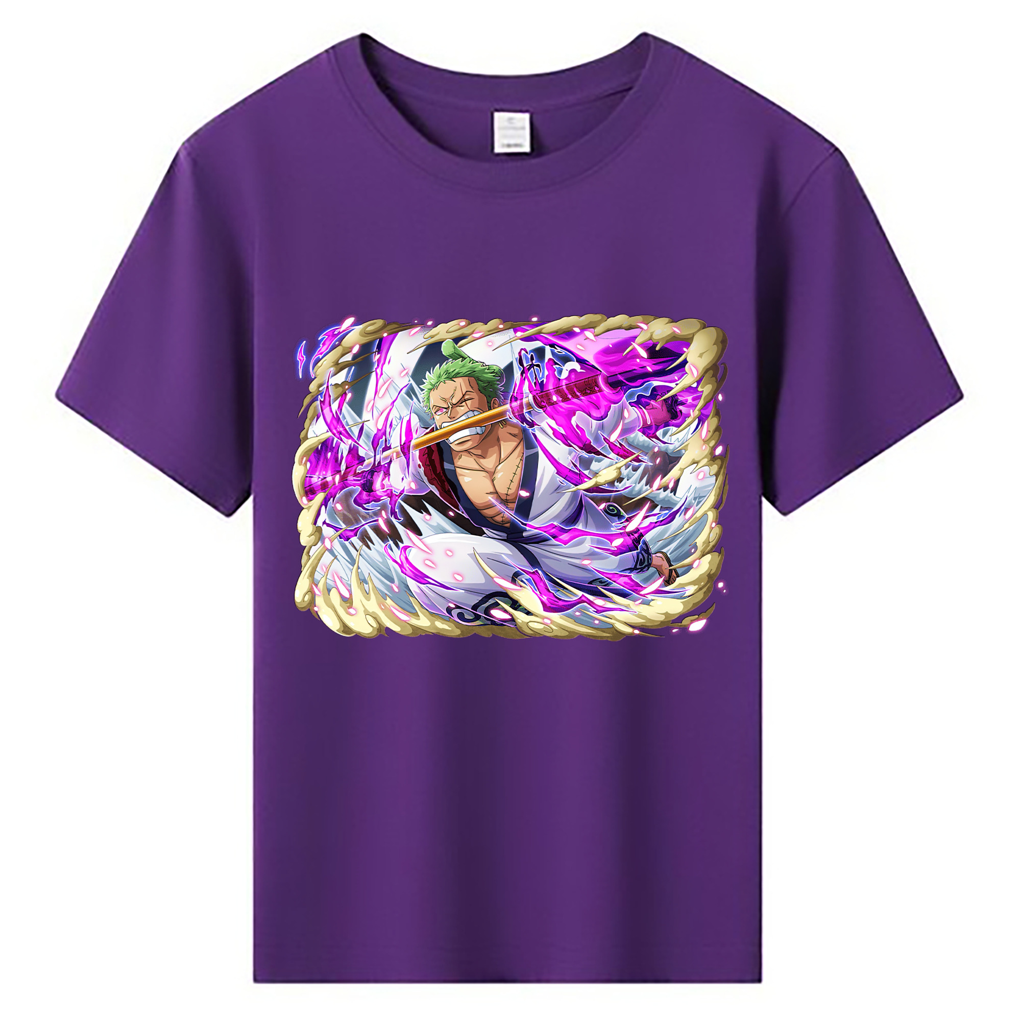 ワンピース ロロノア・ゾロ ONE PIECE Roronoa Zoro 綿100％キッズTシャツ（フロントプリント）