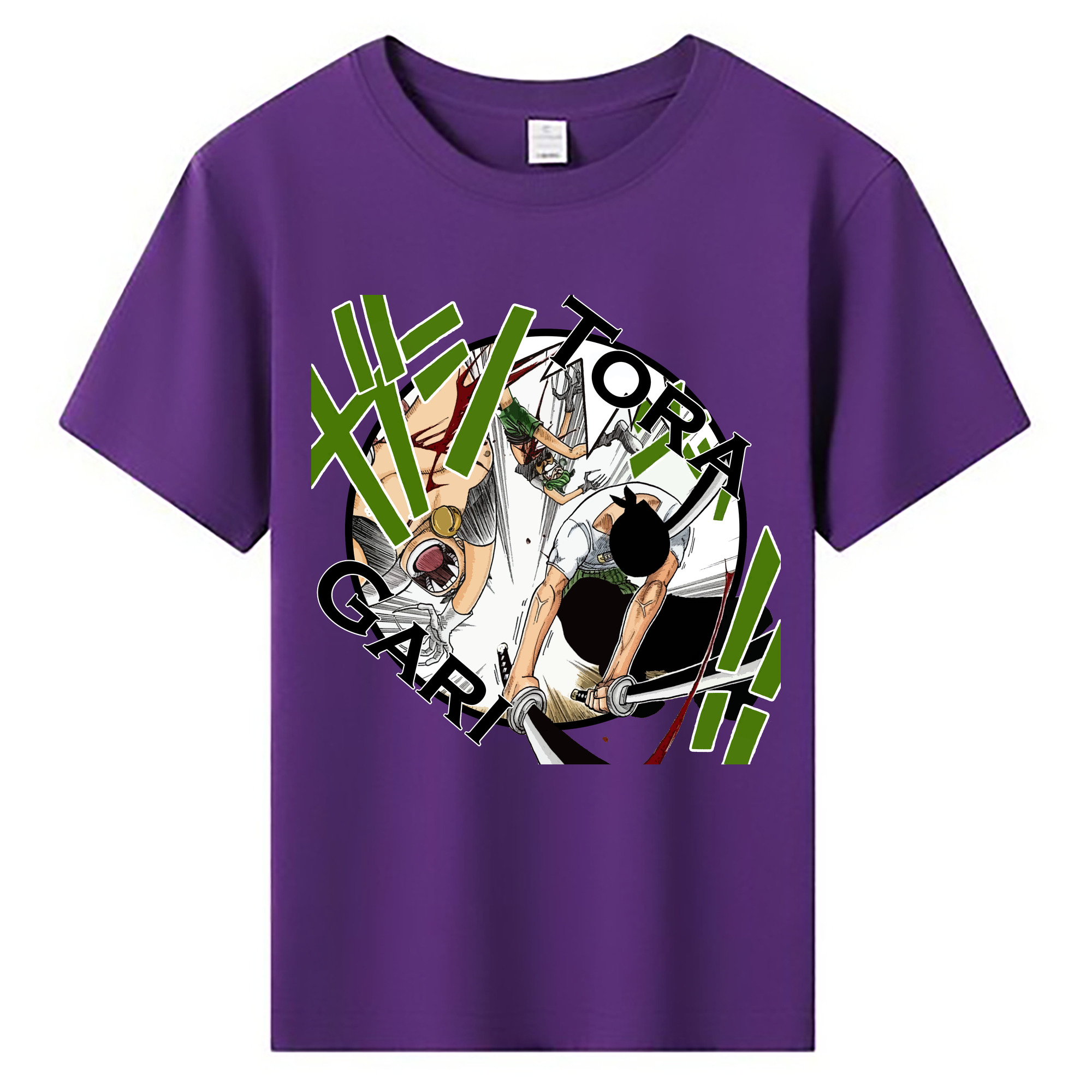 ワンピース ロロノア・ゾロ ONE PIECE Roronoa Zoro 綿100％キッズTシャツ（フロントプリント）