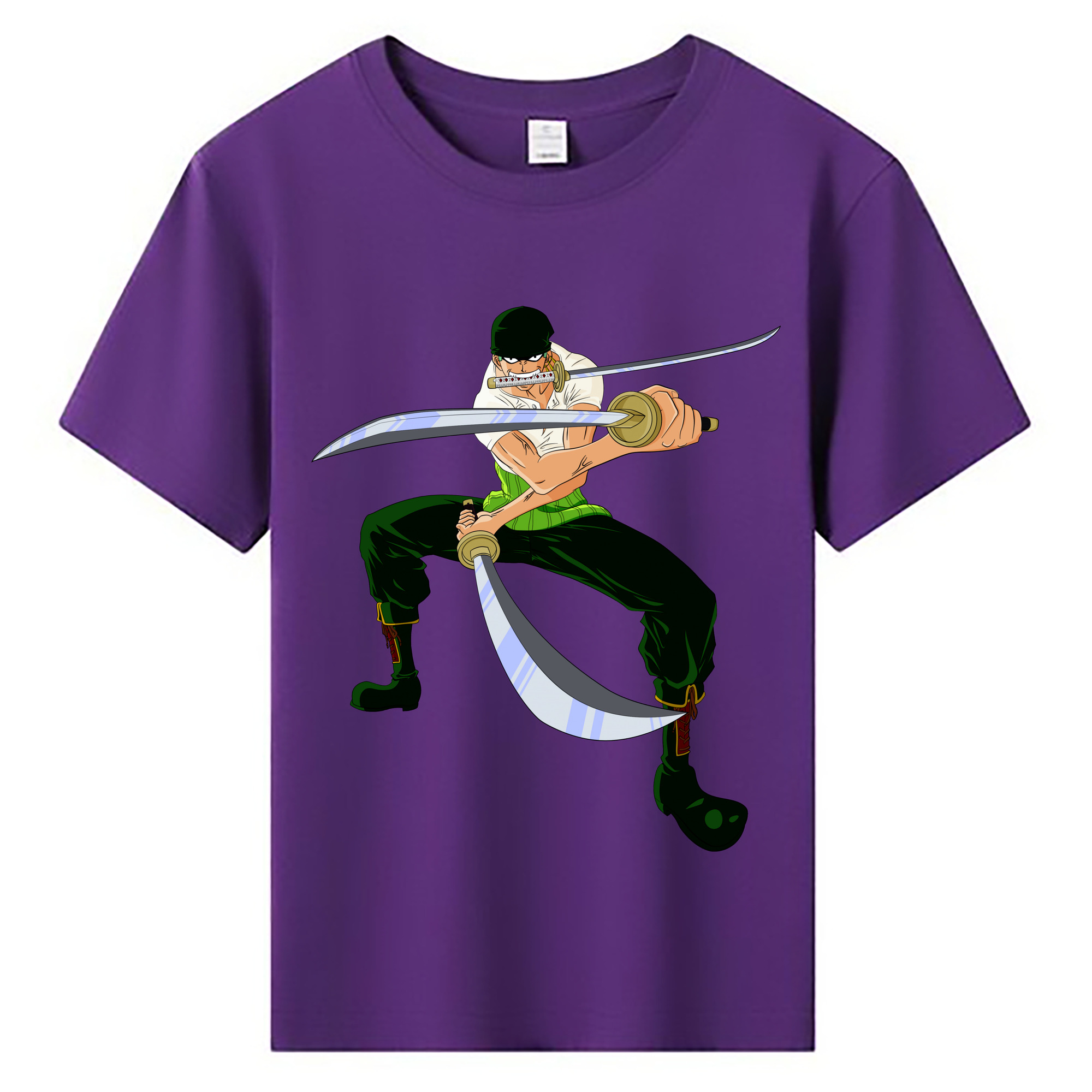 ワンピース ロロノア・ゾロ ONE PIECE Roronoa Zoro 綿100％キッズTシャツ（フロントプリント）
