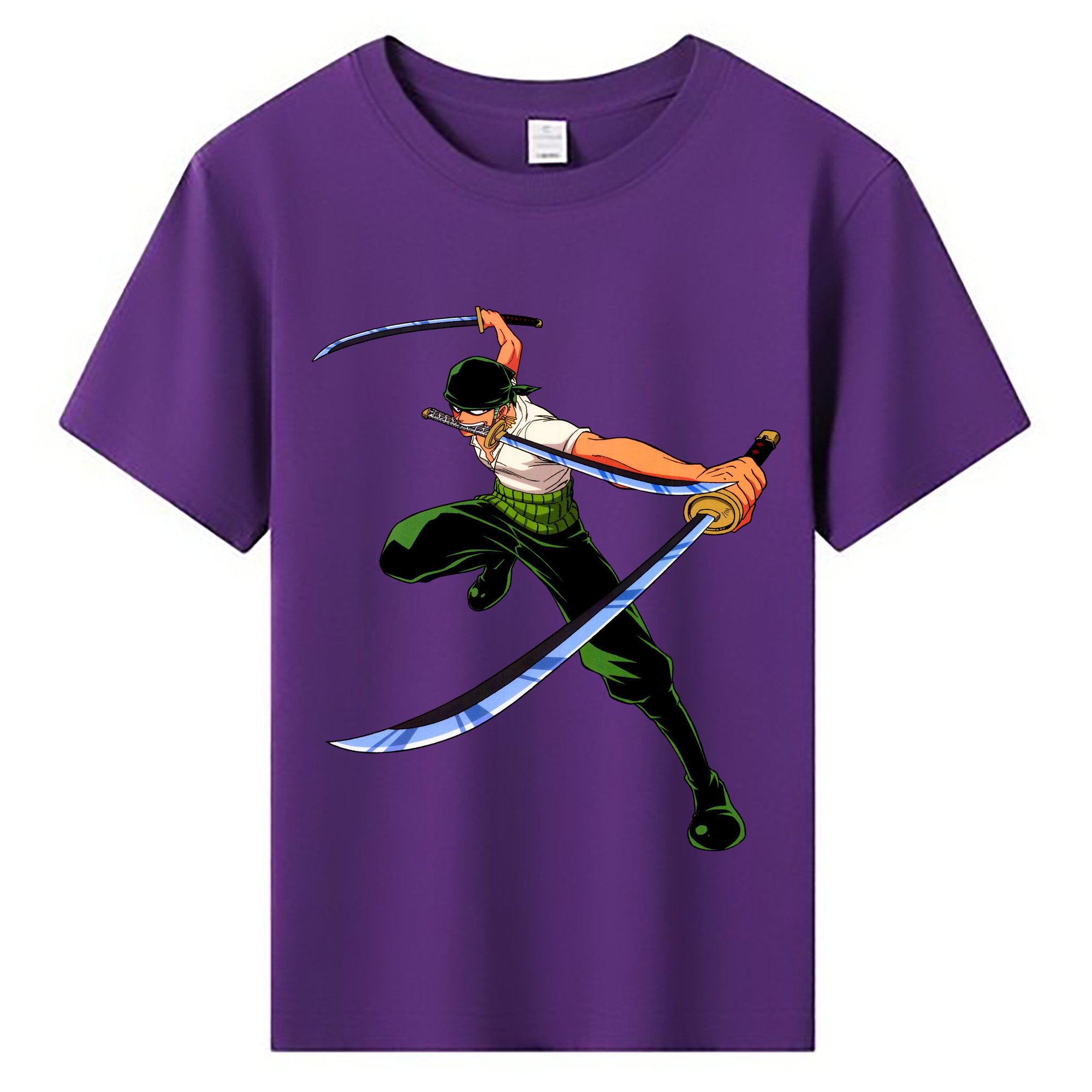 ワンピース ロロノア・ゾロ ONE PIECE Roronoa Zoro 綿100％キッズTシャツ（フロントプリント）