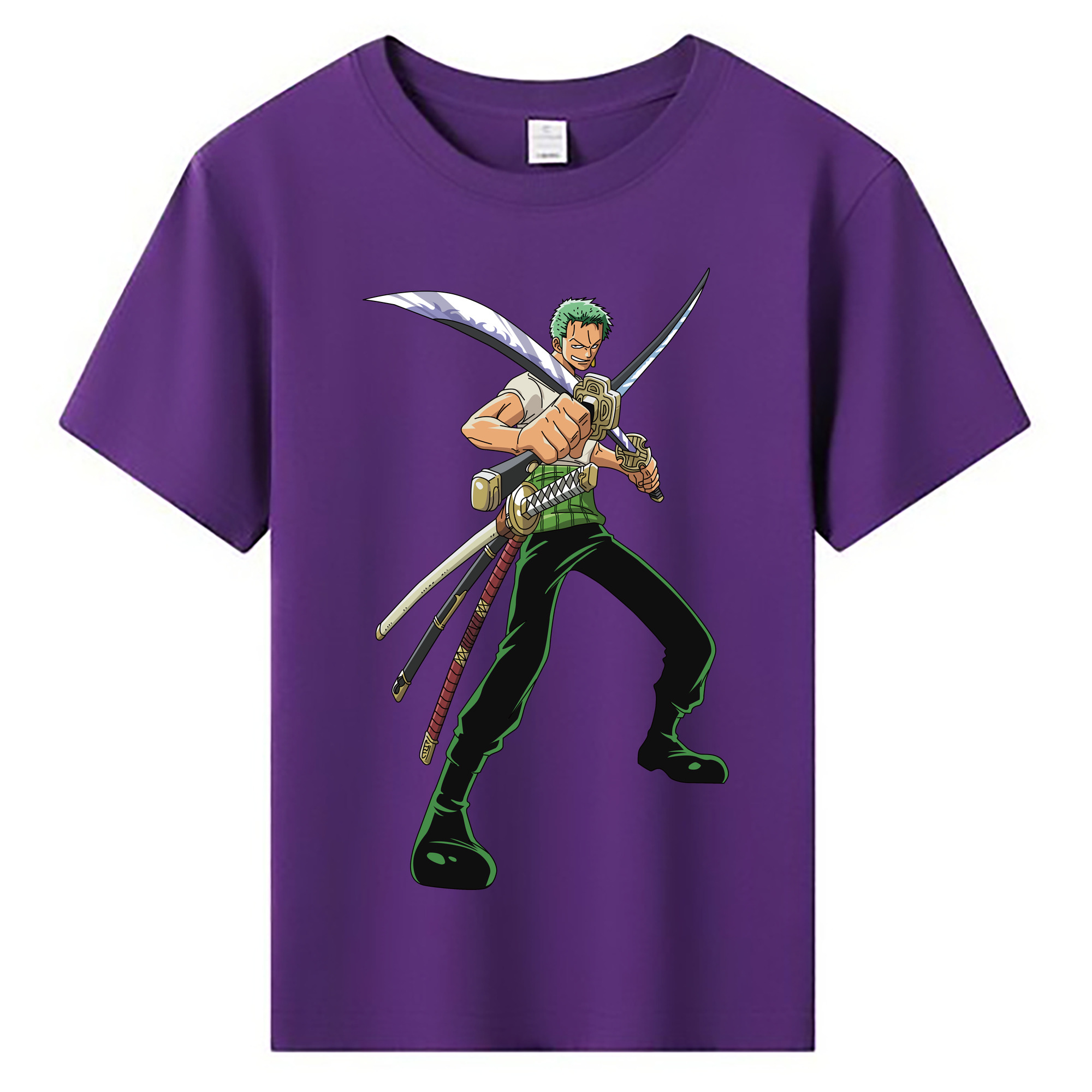 ワンピース ロロノア・ゾロ ONE PIECE Roronoa Zoro 綿100％キッズTシャツ（フロントプリント）