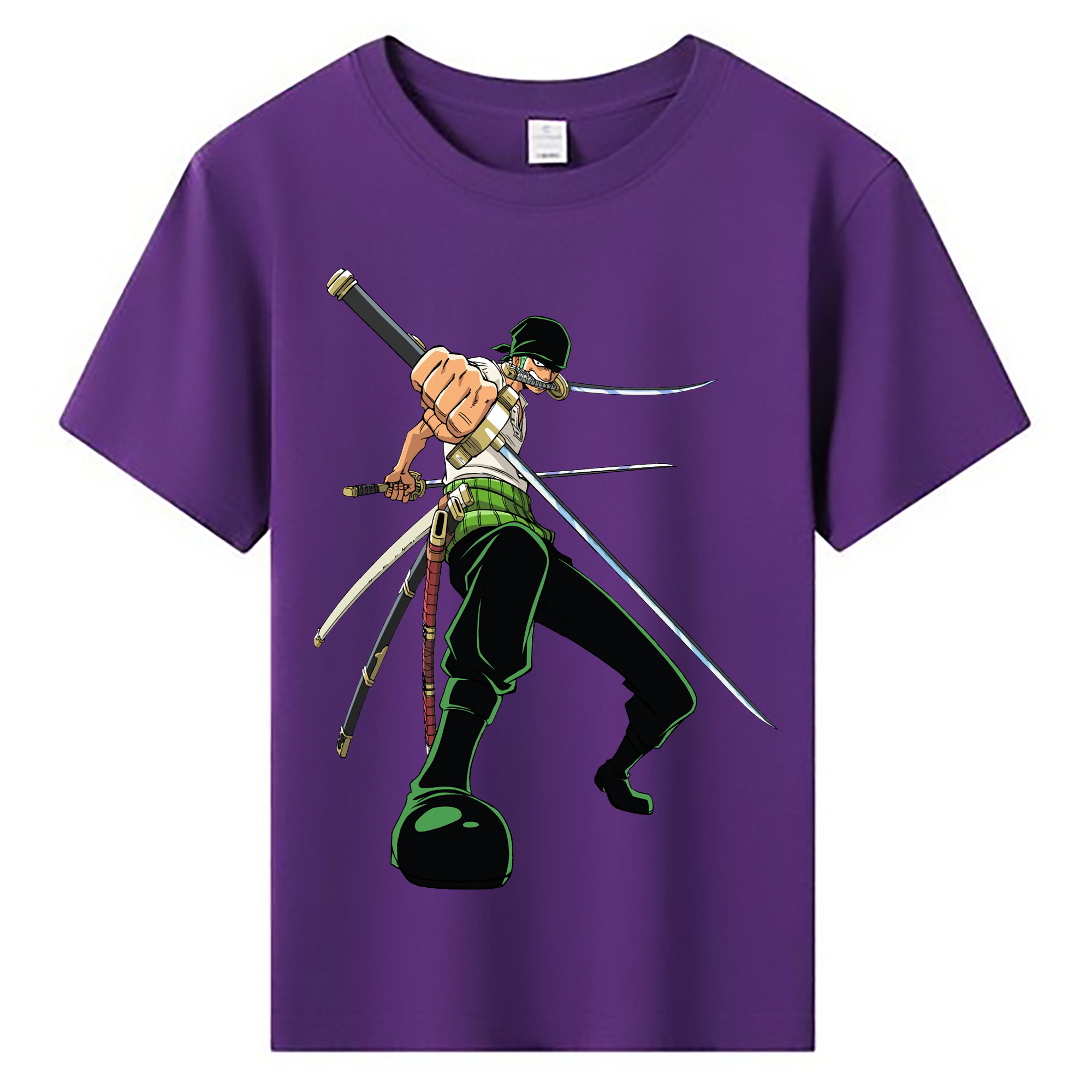 ワンピース ロロノア・ゾロ ONE PIECE Roronoa Zoro 綿100％キッズTシャツ（フロントプリント）