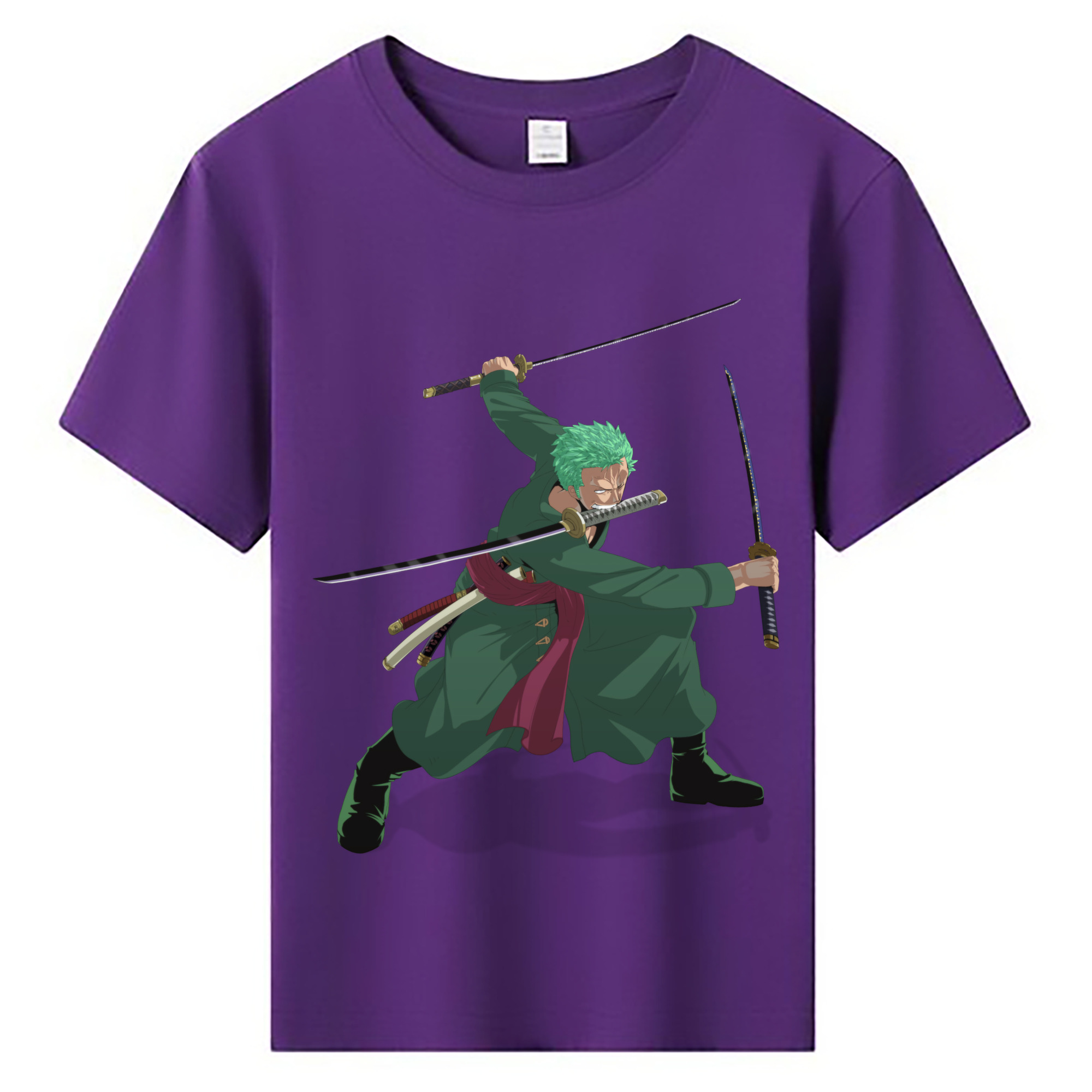ワンピース ロロノア・ゾロ ONE PIECE Roronoa Zoro 綿100％キッズTシャツ（フロントプリント）