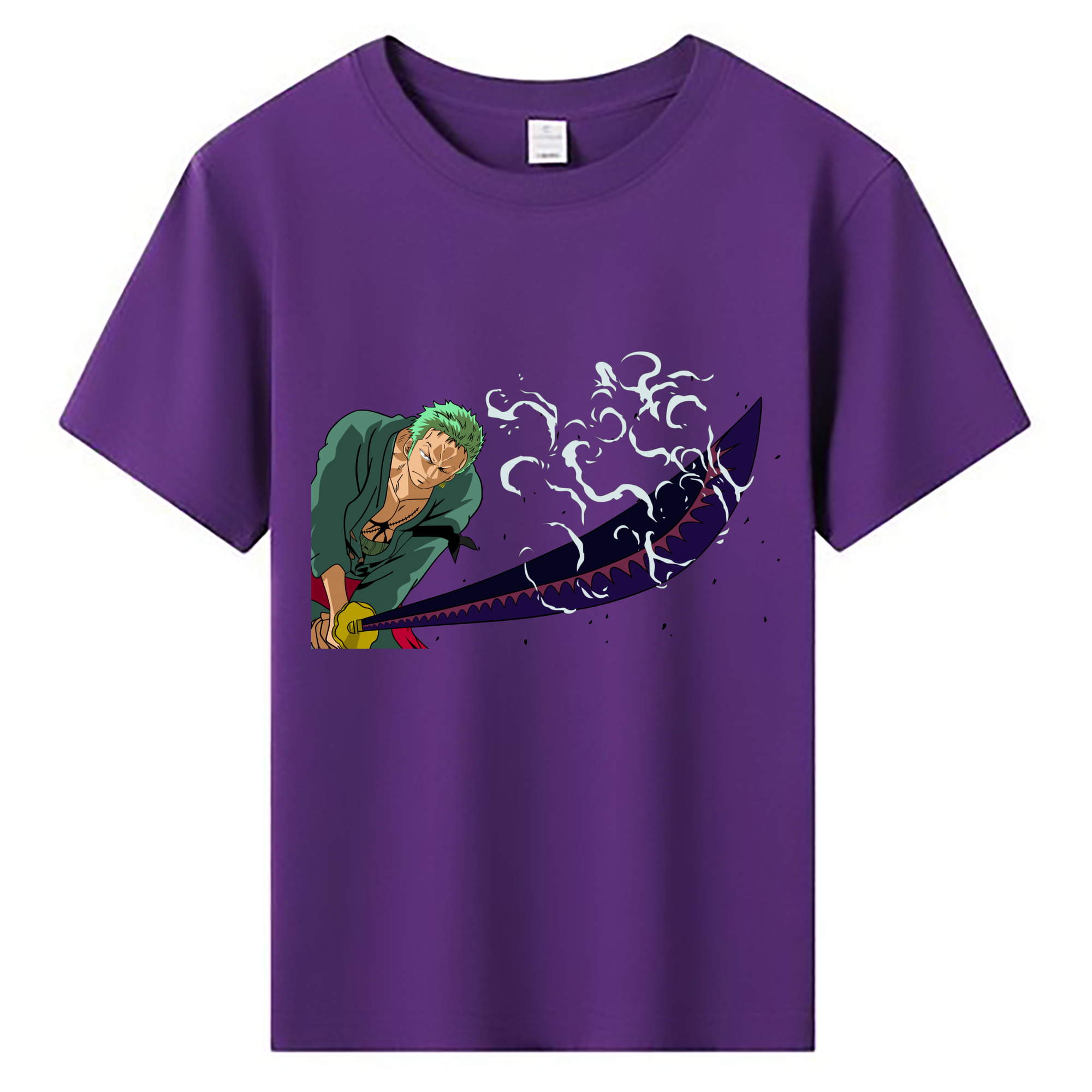 ワンピース ロロノア・ゾロ ONE PIECE Roronoa Zoro 綿100％キッズTシャツ（フロントプリント）
