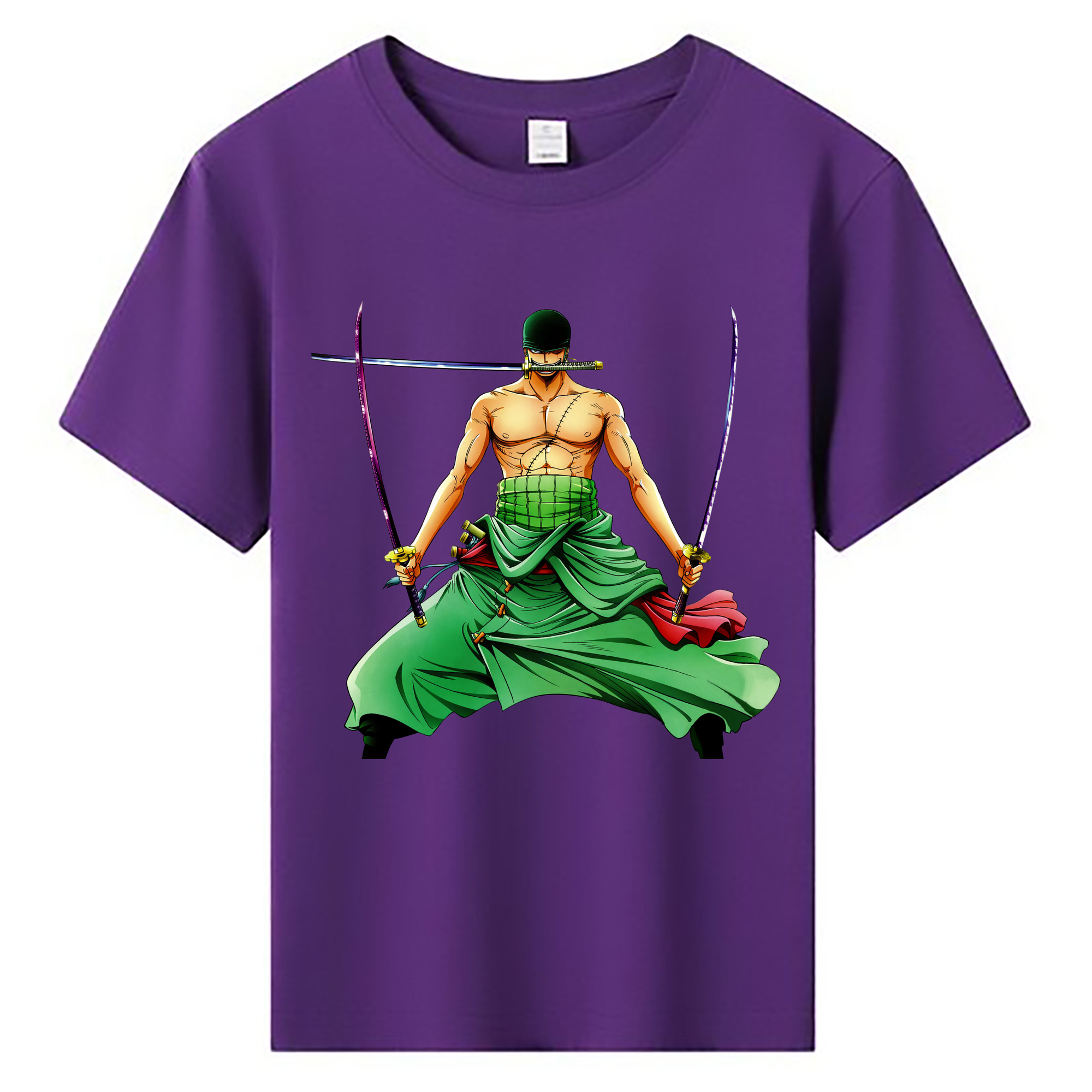 ワンピース ロロノア・ゾロ ONE PIECE Roronoa Zoro 綿100％キッズTシャツ（フロントプリント）