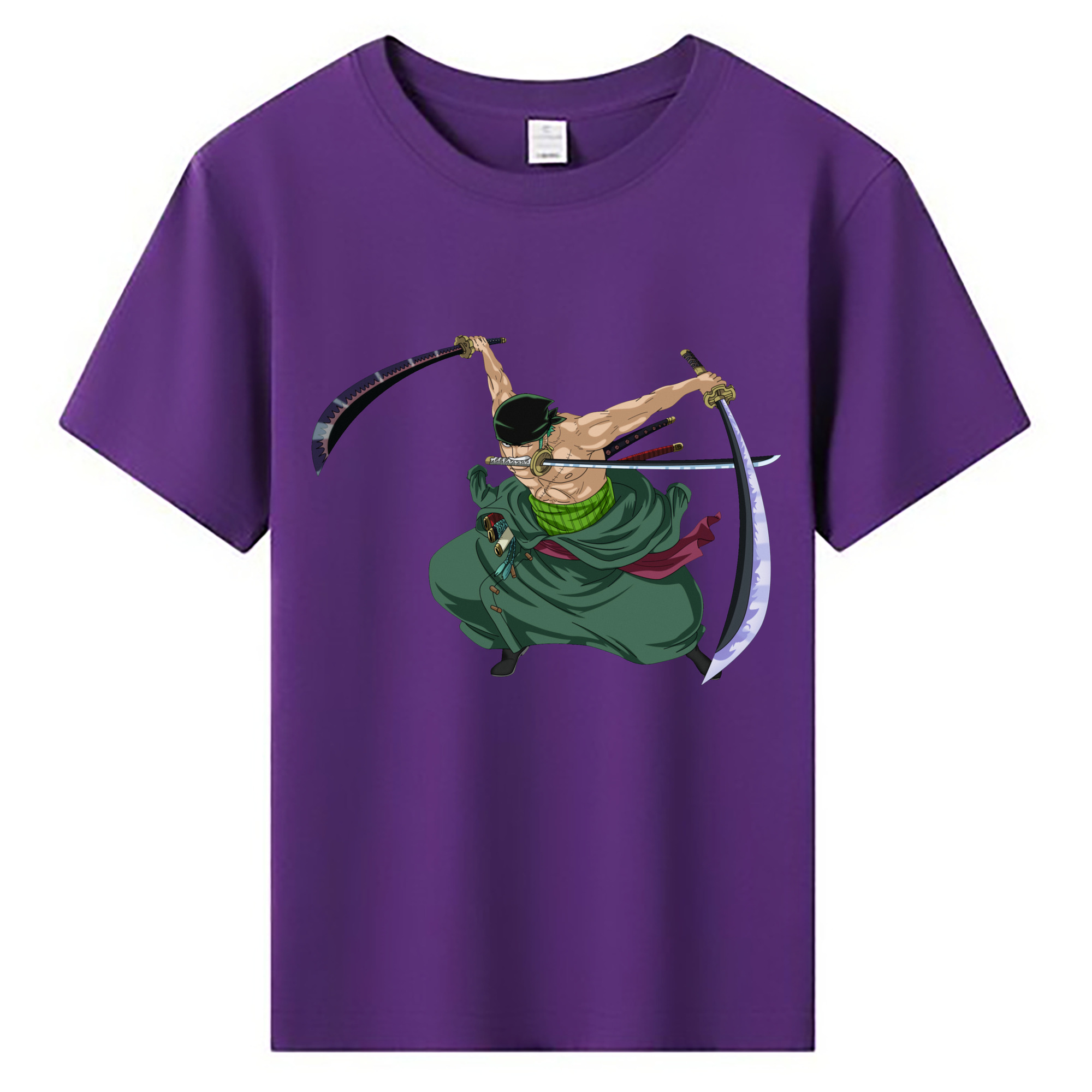 ワンピース ロロノア・ゾロ ONE PIECE Roronoa Zoro 綿100％キッズTシャツ（フロントプリント）