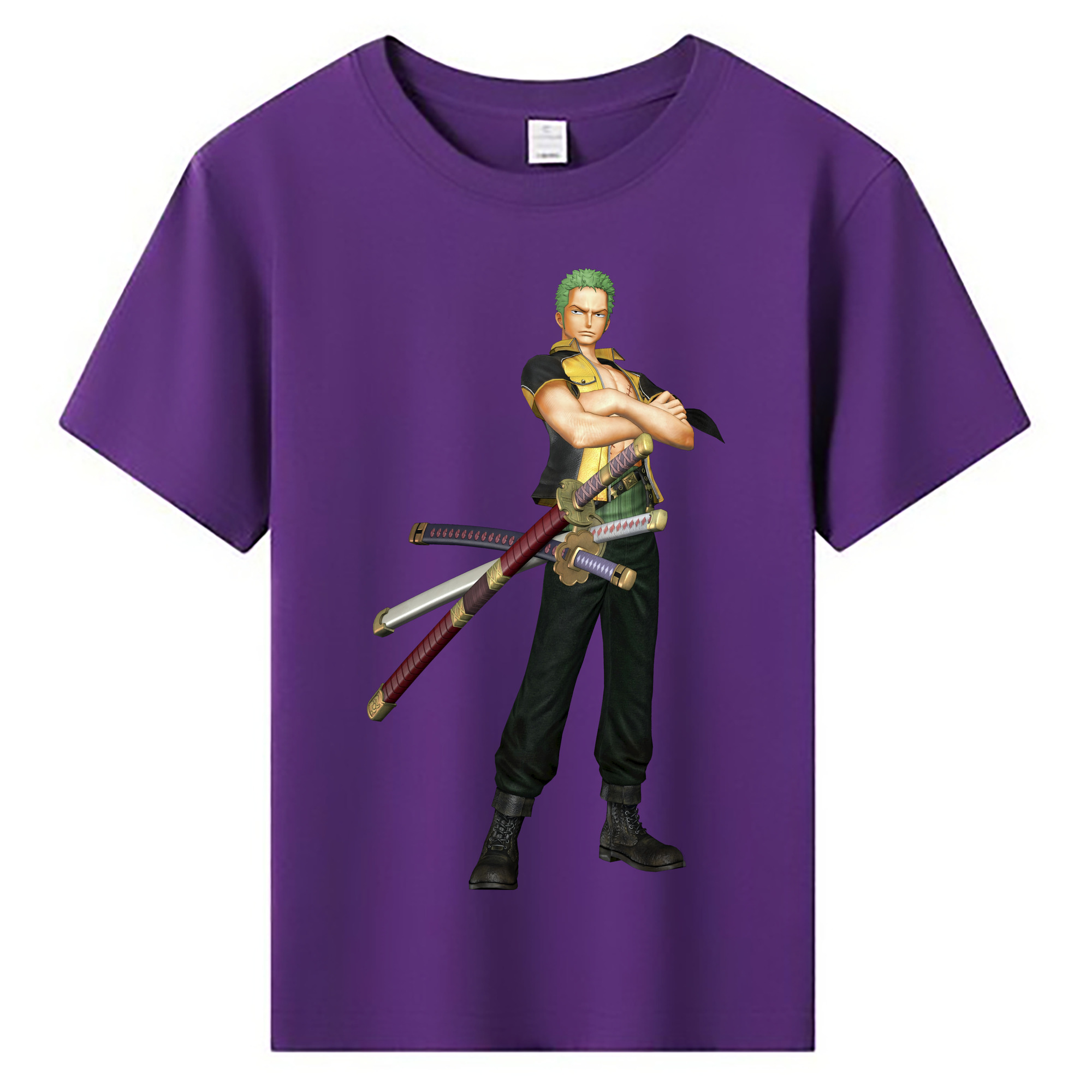 ワンピース ロロノア・ゾロ ONE PIECE Roronoa Zoro 綿100％キッズTシャツ（フロントプリント）