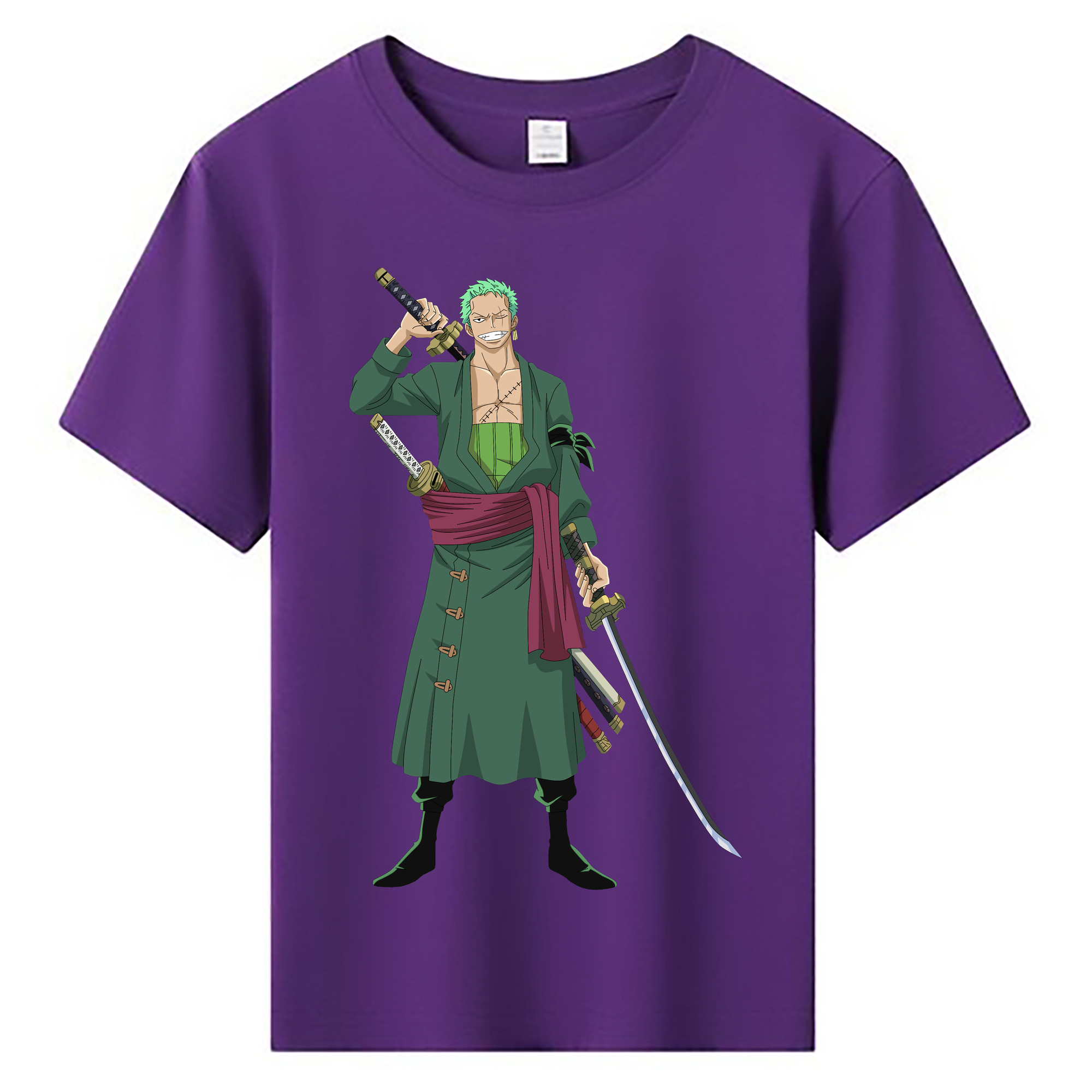 ワンピース ロロノア・ゾロ ONE PIECE Roronoa Zoro 綿100％キッズTシャツ（フロントプリント）