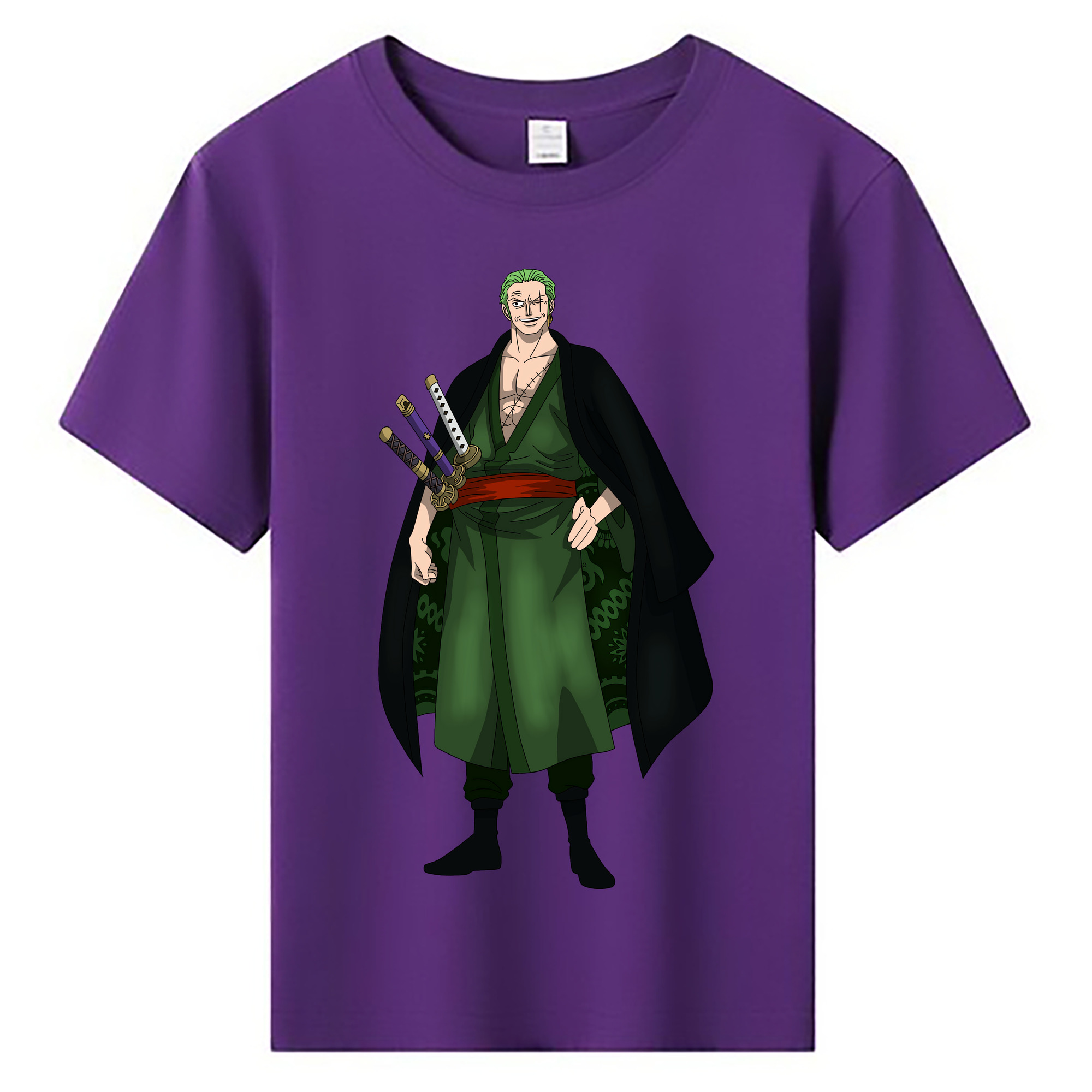 ワンピース ロロノア・ゾロ ONE PIECE Roronoa Zoro 綿100％キッズTシャツ（フロントプリント）