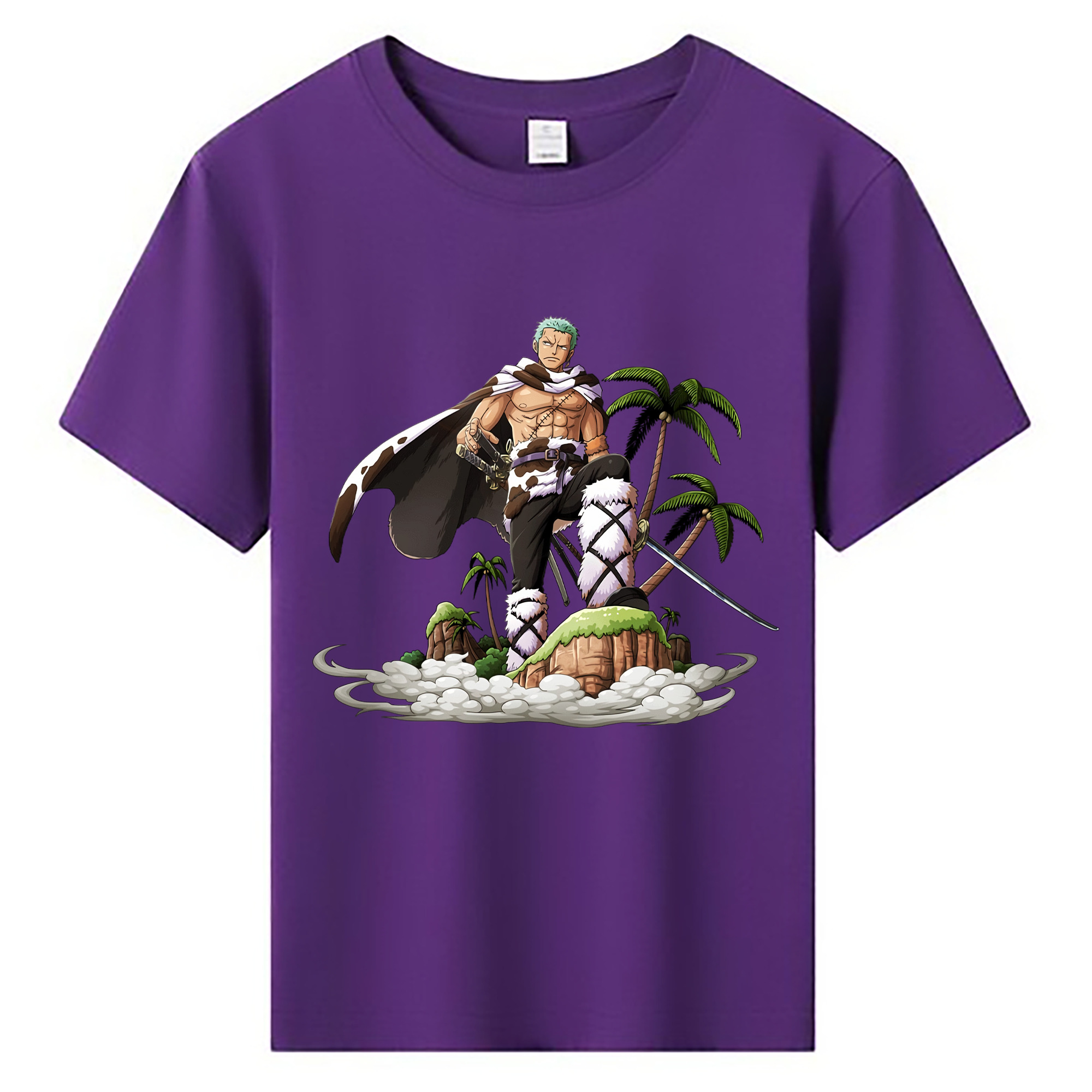 ワンピース ロロノア・ゾロ ONE PIECE Roronoa Zoro 綿100％キッズTシャツ（フロントプリント）