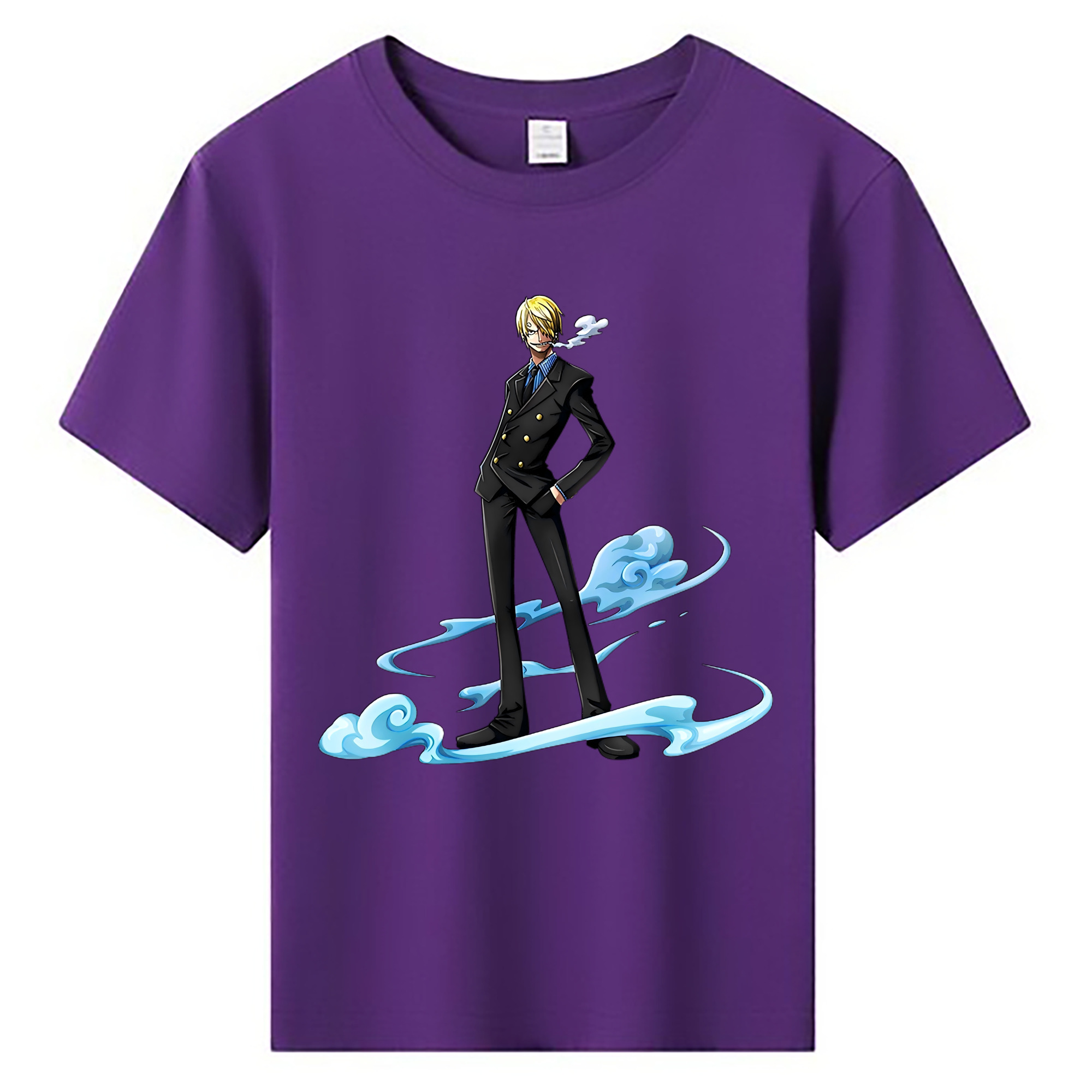 （画像用） ワンピース サンジ ONE PIECE Sanji 綿100％キッズTシャツ（フロントプリント）