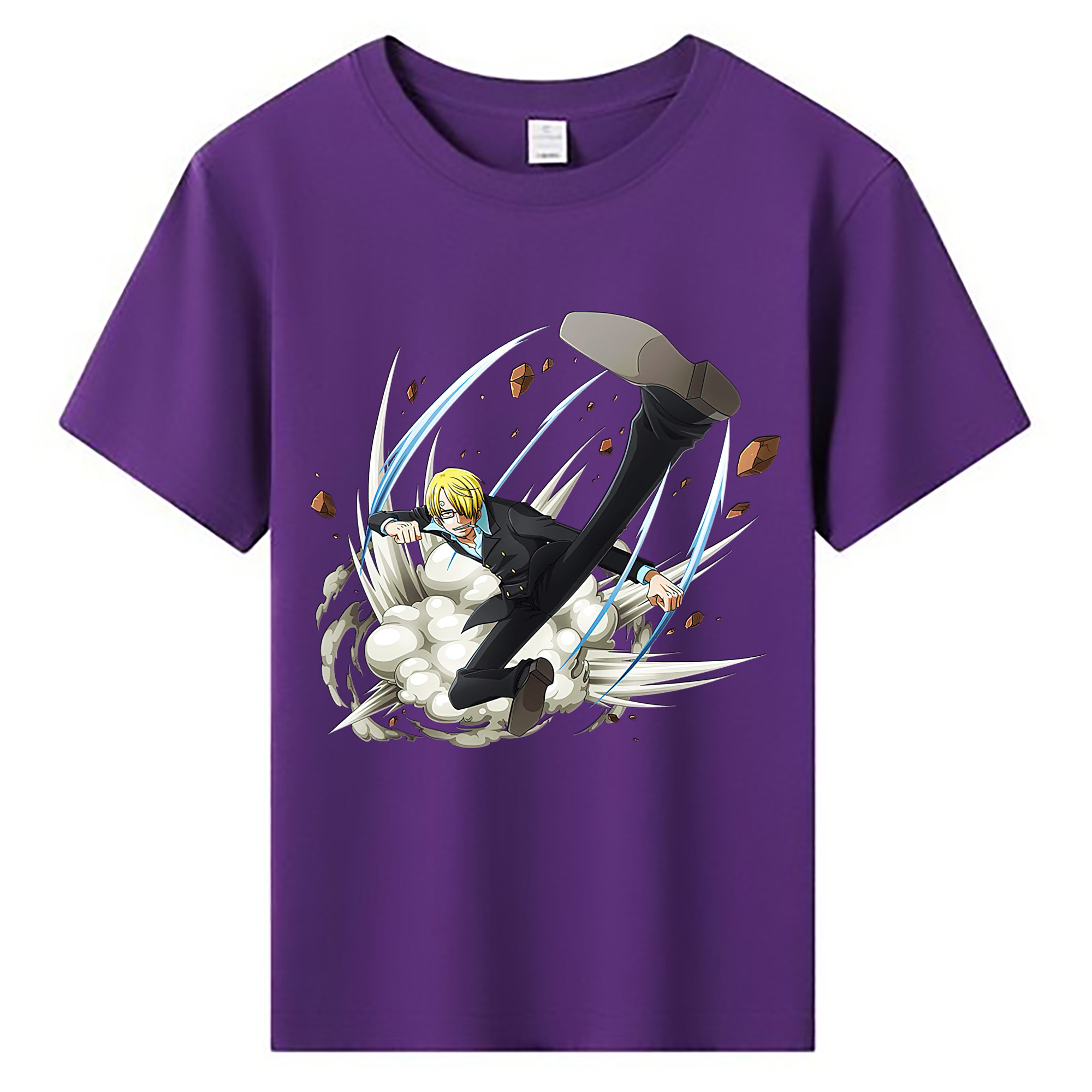 （画像用） ワンピース サンジ ONE PIECE Sanji 綿100％キッズTシャツ（フロントプリント）