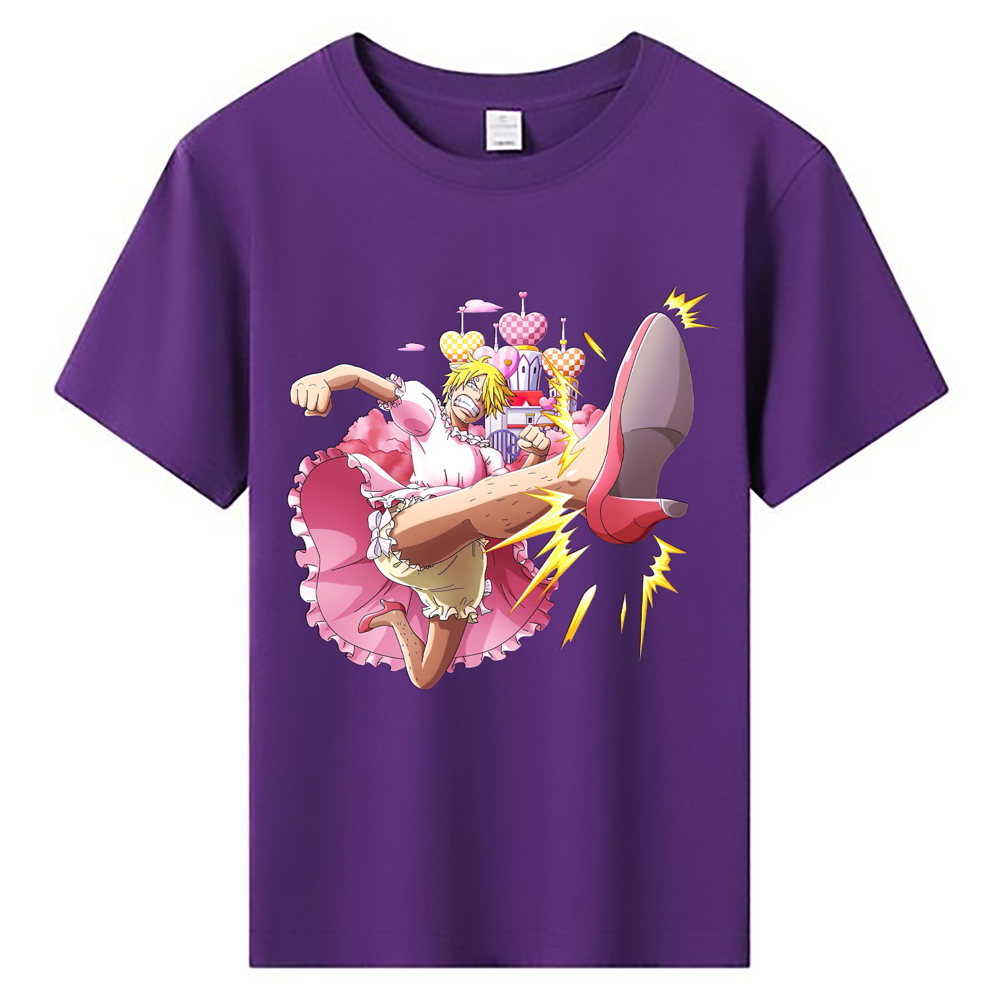 （画像用） ワンピース サンジ ONE PIECE Sanji 綿100％キッズTシャツ（フロントプリント）