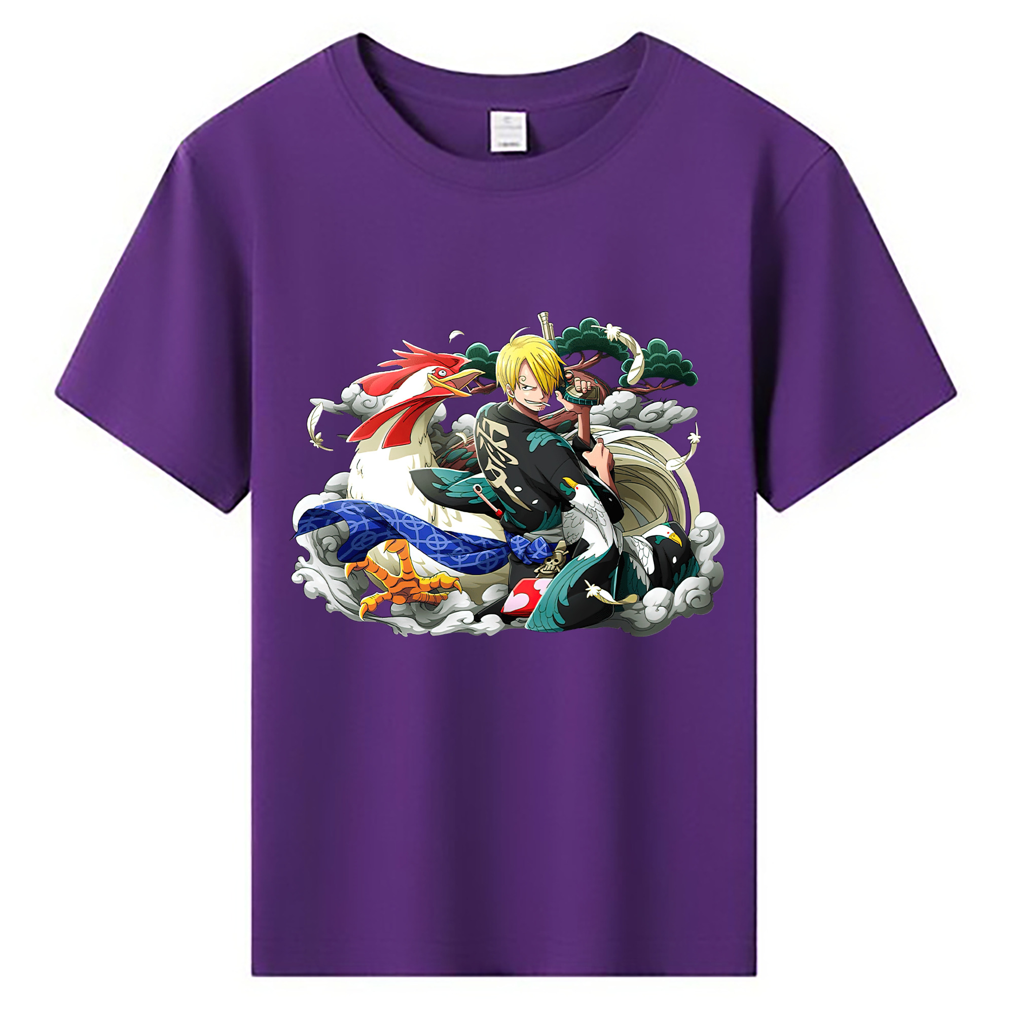 （画像用） ワンピース サンジ ONE PIECE Sanji 綿100％キッズTシャツ（フロントプリント）