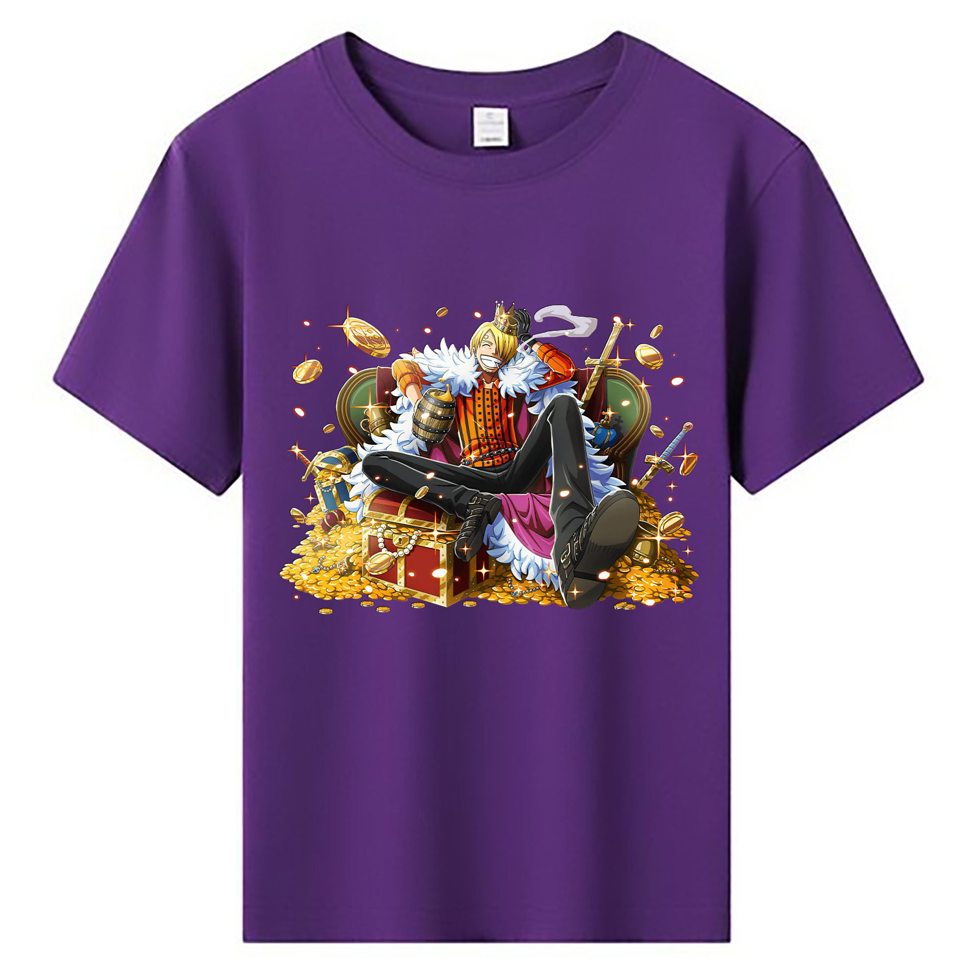 （画像用） ワンピース サンジ ONE PIECE Sanji 綿100％キッズTシャツ（フロントプリント）